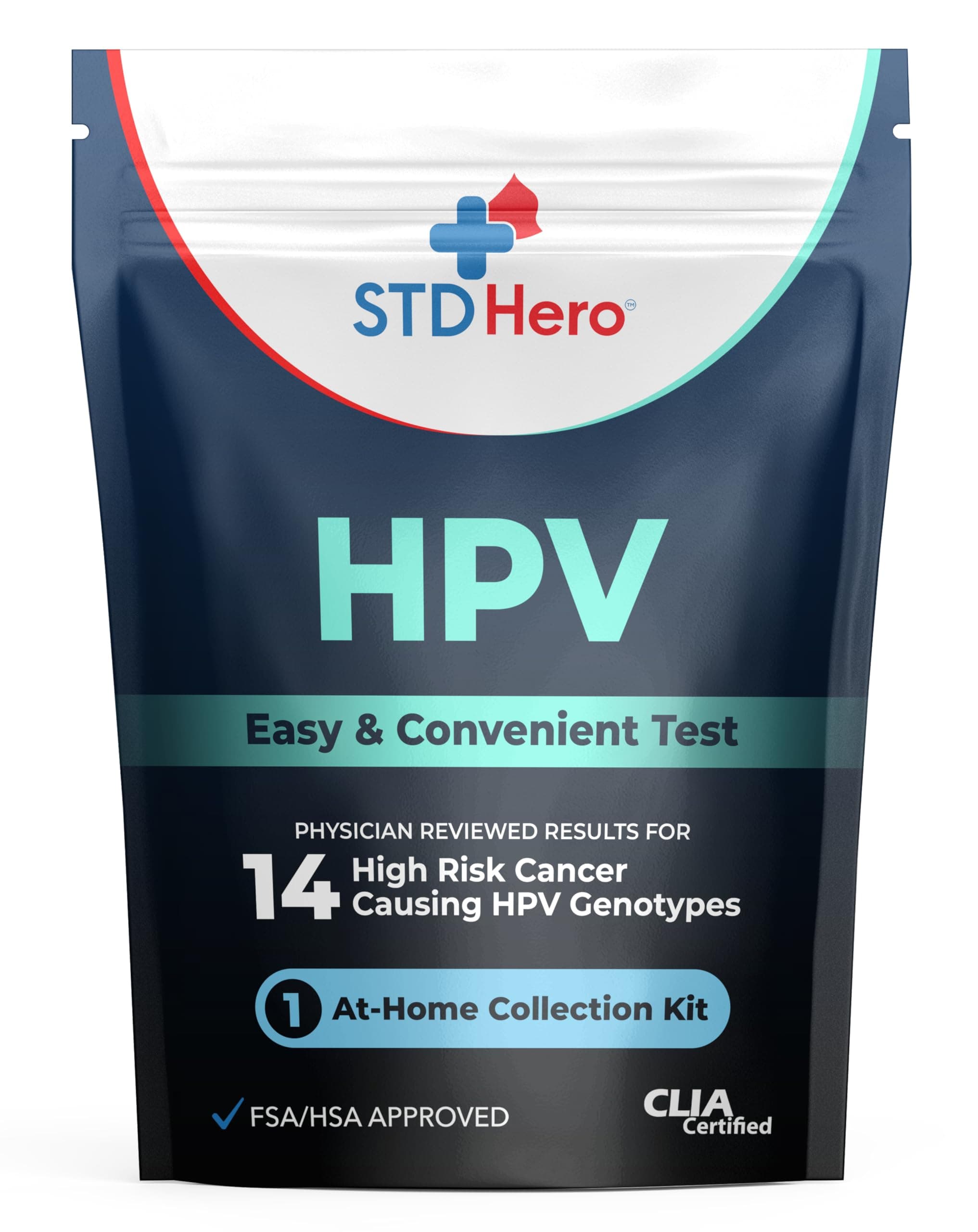 STD Hero At-Home HPV Test – Easy & Convenient Human Papillomavirus Screening for Men & Women, Quick Results for HPV Detection and Early Awareness