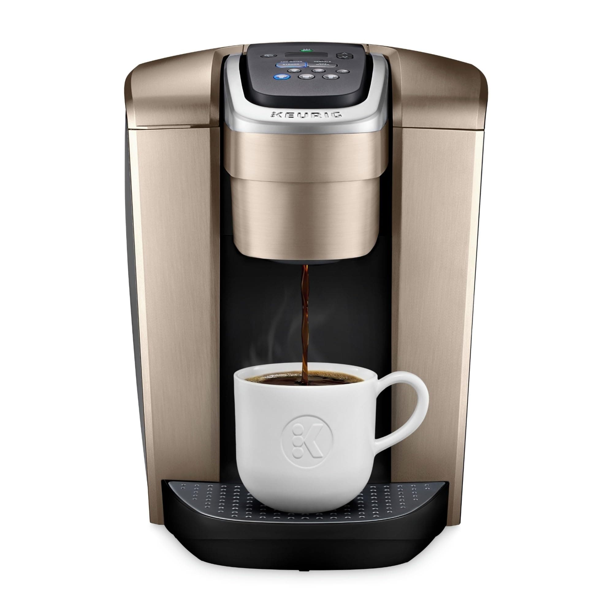 K-Elite Single Serve K-Cup Pod Coffee Maker, Brushed Gold