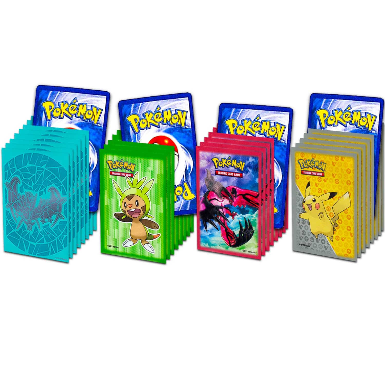 Pokemon Sleeves for Cards with Designs Bulk Bundle ~ 260 Pcs Pokemon Card Sleeves for Playing, Deck Protector Sleeves for 4 Decks Featuring Blastoise and More (Pokemon Trading Card Game)