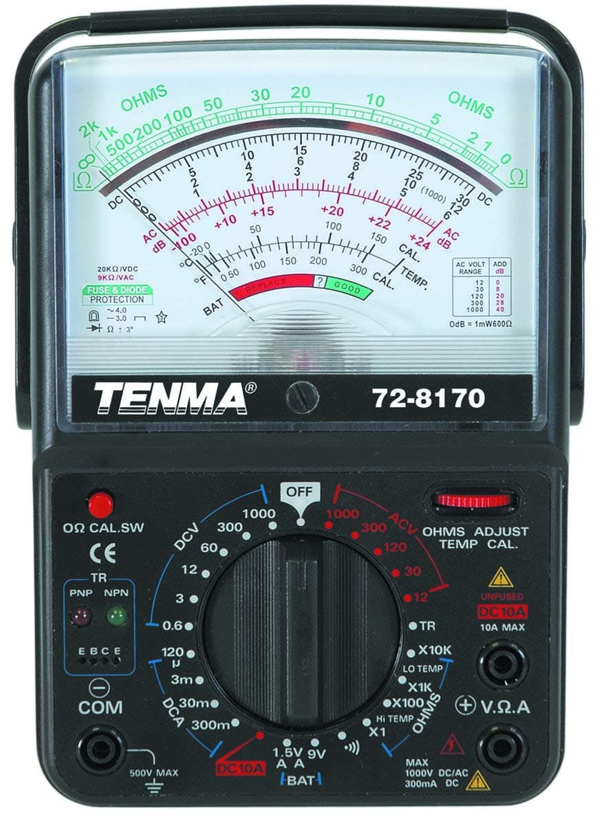 tenma multimeter analog 6 functions 72-8170