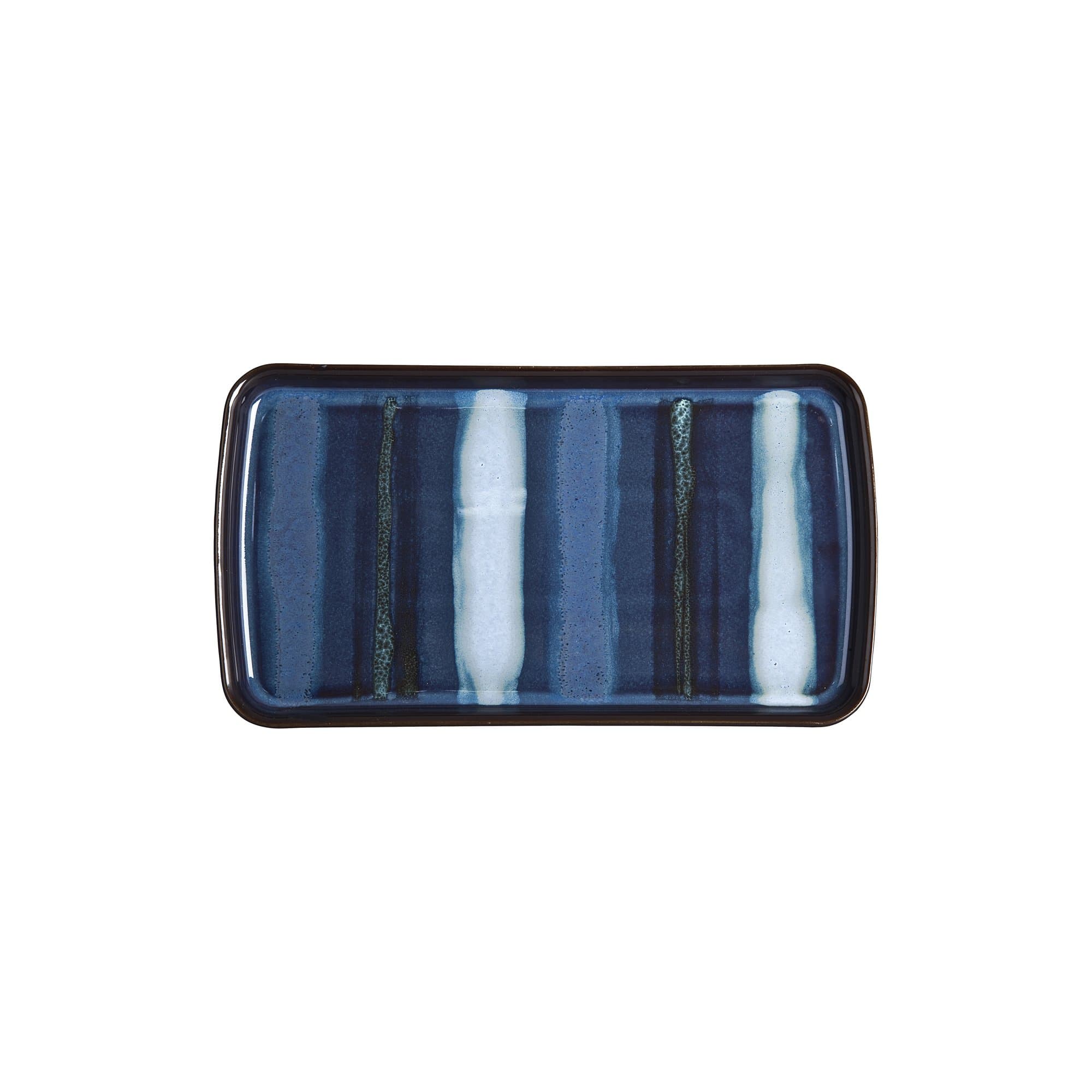 Denby USA Peveril Accent Rectangular Platter, Blue