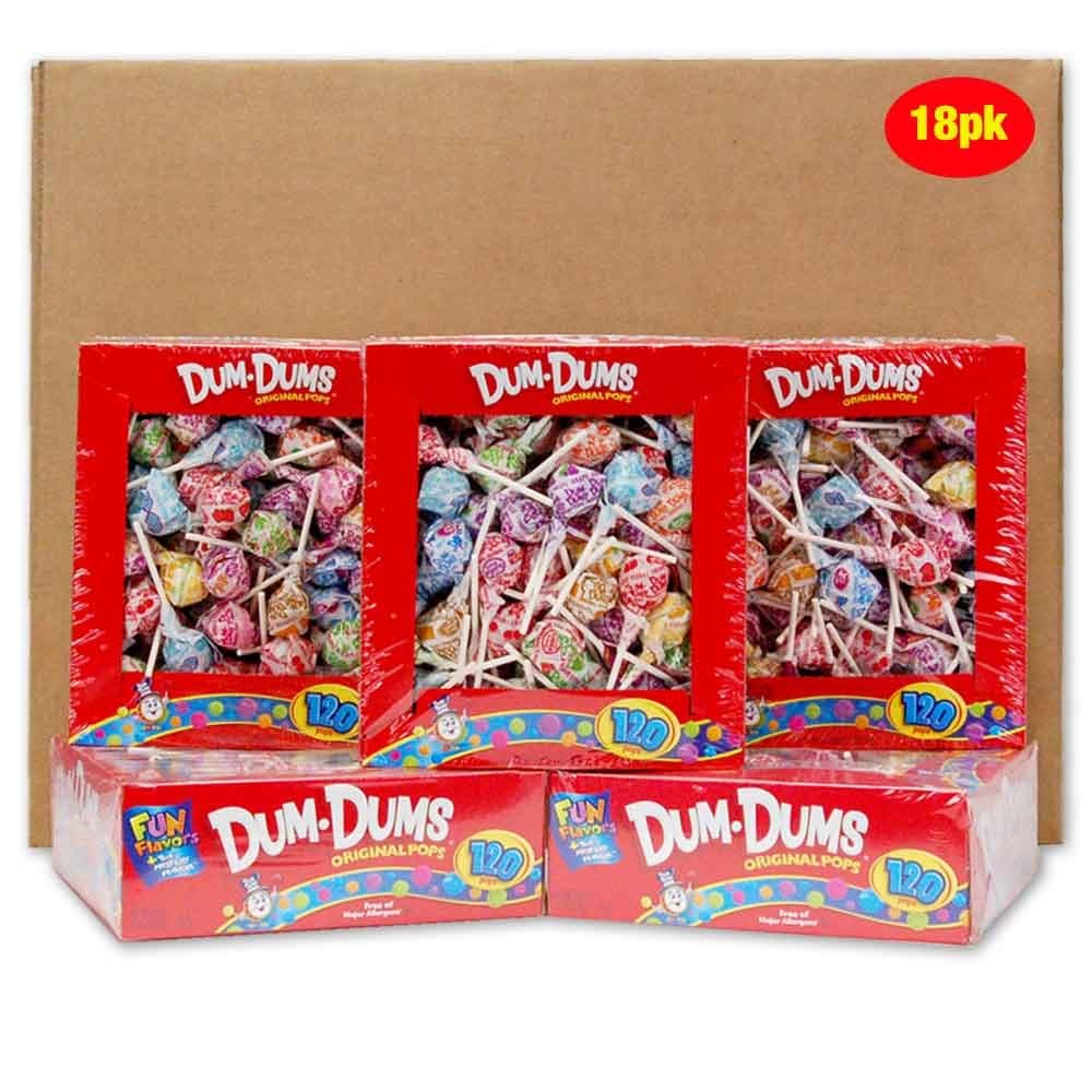 Spangler Candy Co 66 Dum-Dum-Pops, Assorted Flavors, Individually Wrapped, 120 Count Box