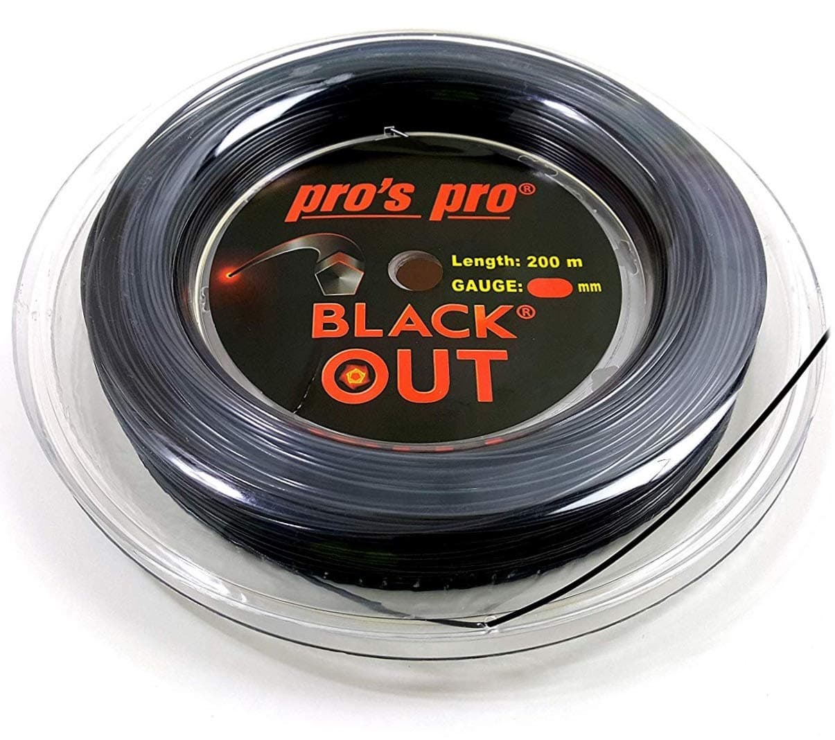 Pro's Pro BlackOut - Black Tennis String 200m Reel