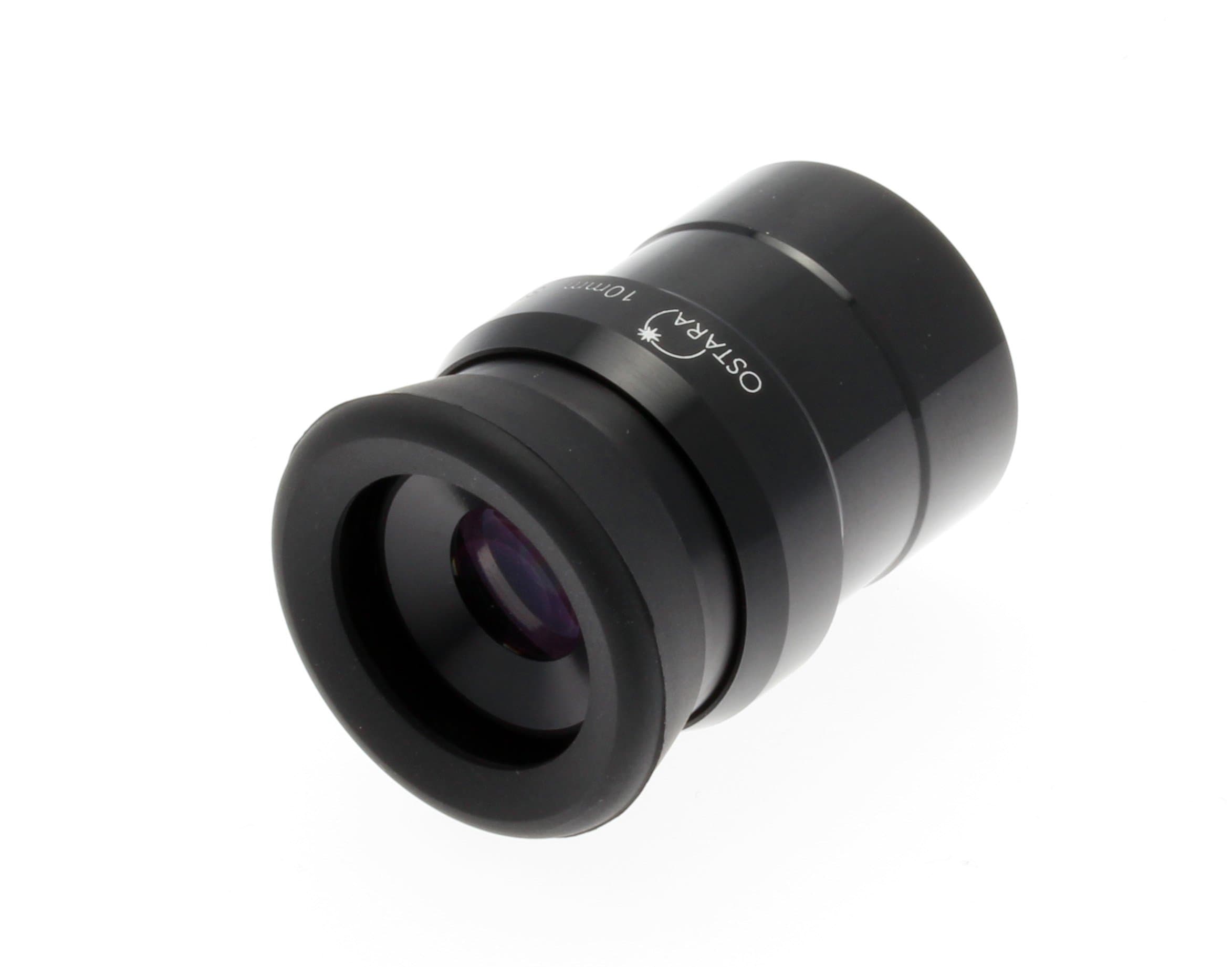 Ostara Super Wide Angle 10mm Eyepiece (Twist Eyecup Version) - Fully Multi-Coated - Extra Wide Field of View - Standard 1.25" (31.77mm) Fitting - Supplied with Storage Case and Cleaning Cloth.