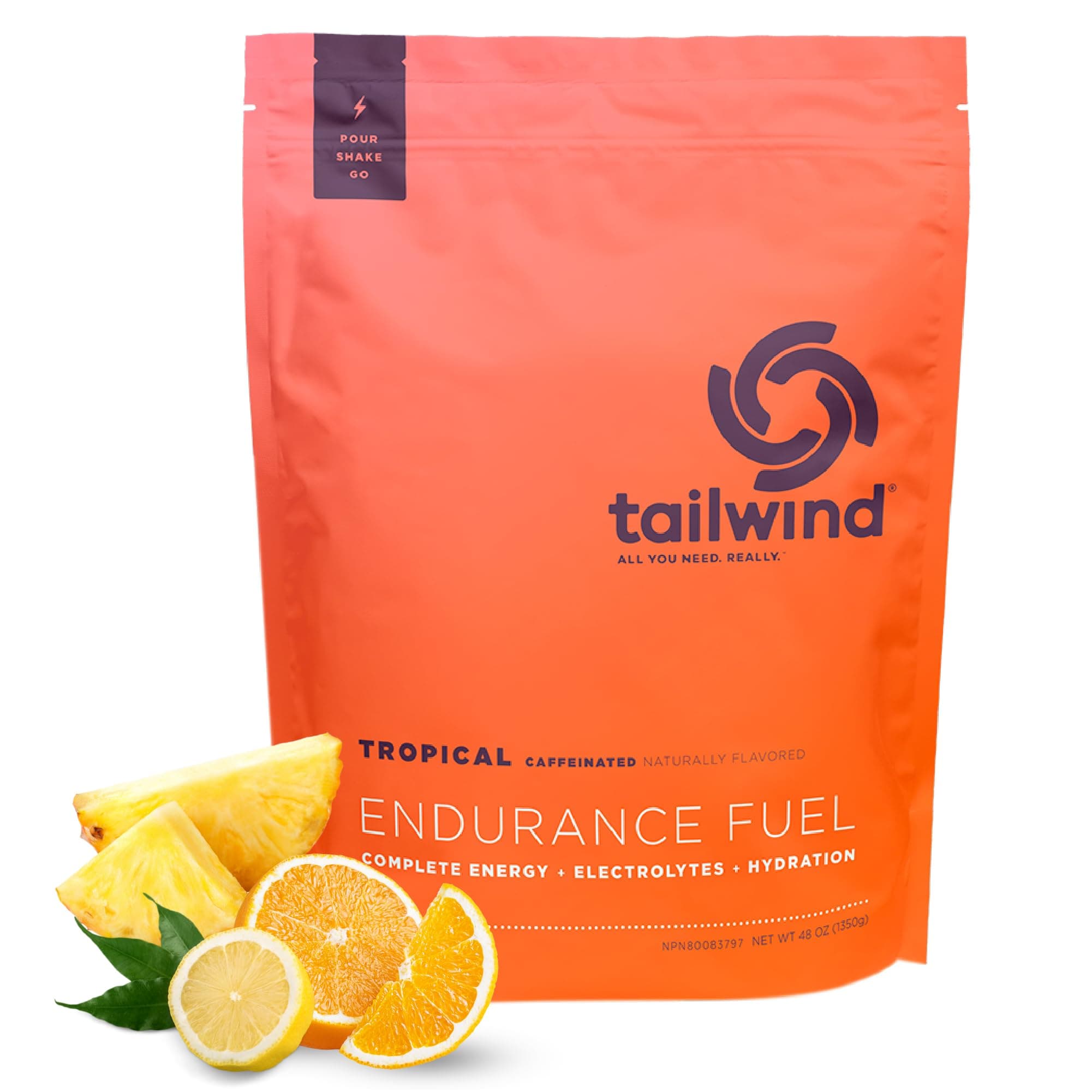 Endurance Fuel 50 Serving Tropical Flavour - Caffeinated