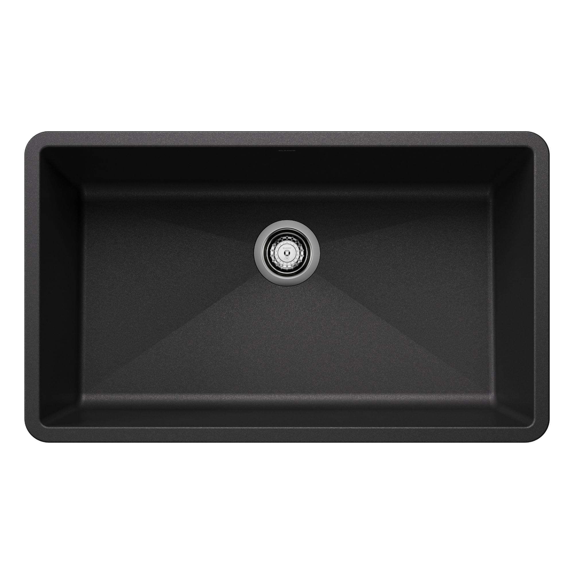BLANCO 440149 PRECIS SILGRANIT 32" Single Bowl Undermount Kitchen Sink, Anthracite