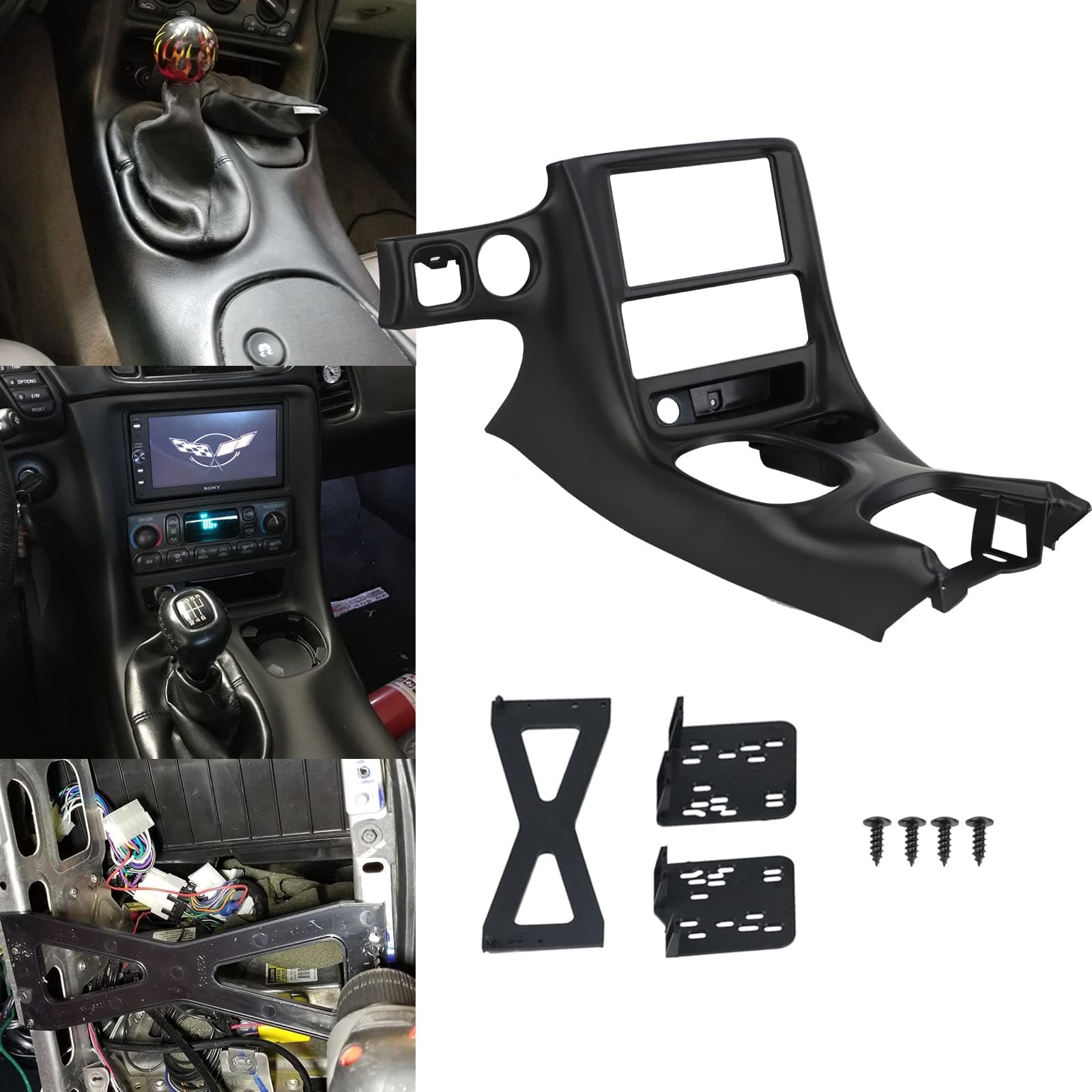 PACEWALKER DP-3021B Double DIN Stereo Dash Kit for 1997-2004 chevrolet Corvette C5 Part Number 10407815