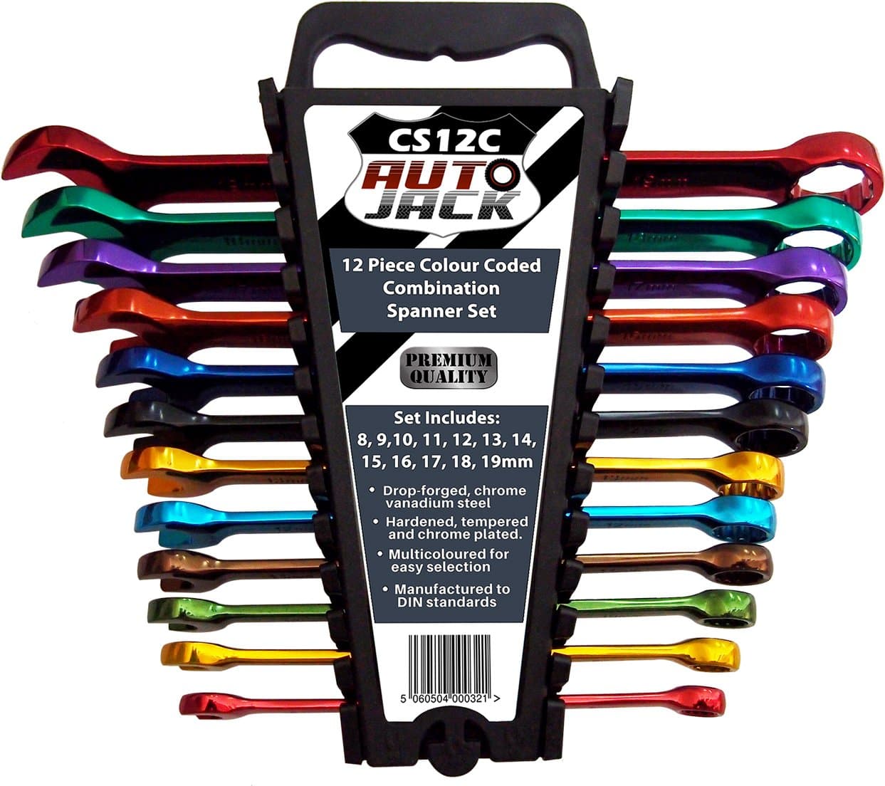 Professional Combination Metric 12 Piece Garage Spanner Set