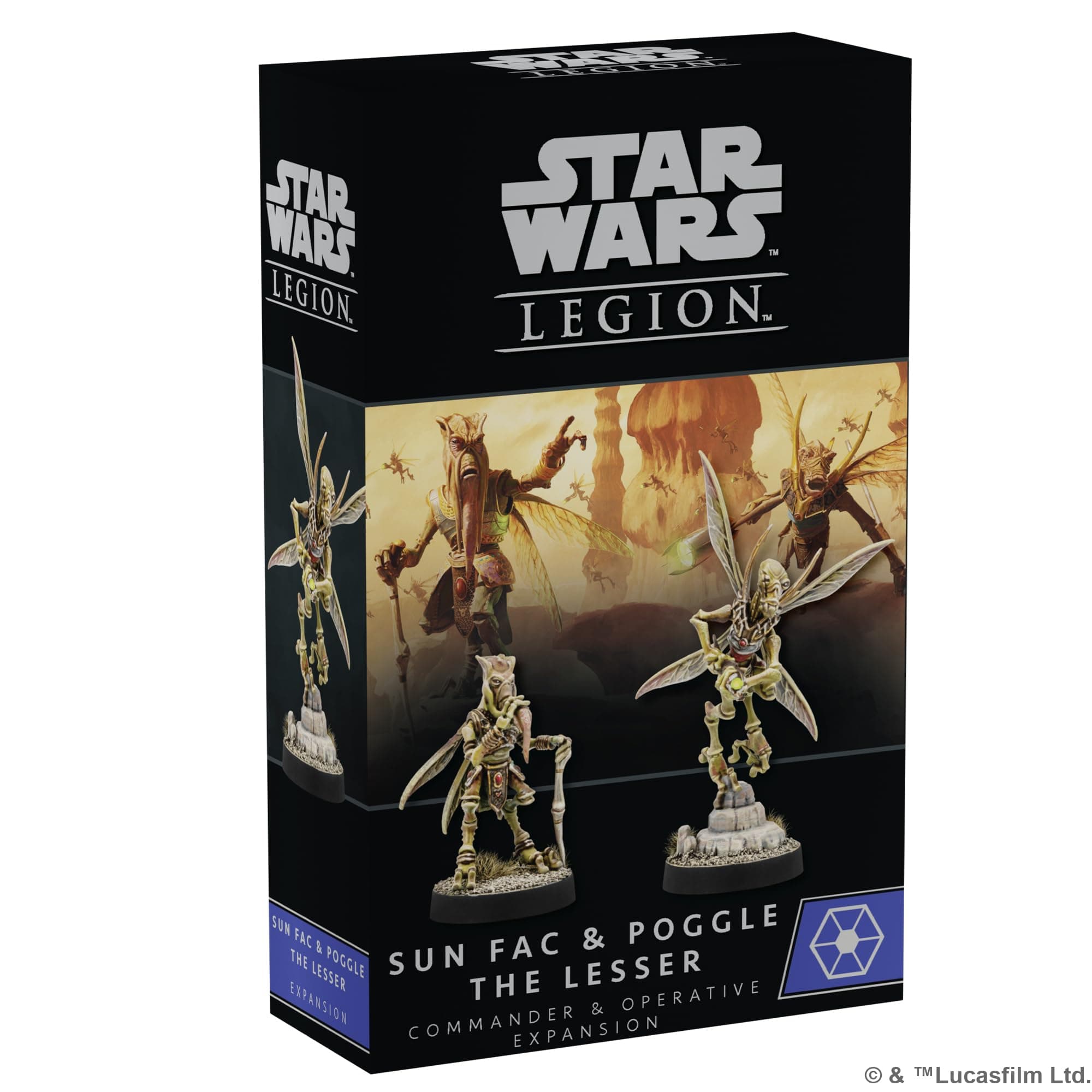 Atomic Mass Games | Star Wars Legion: Sun Fac & Poggle the Lesser Commander Expansion | Miniatures Game | Ages 14+ | 2 Players | 90 Minutes Playing Time