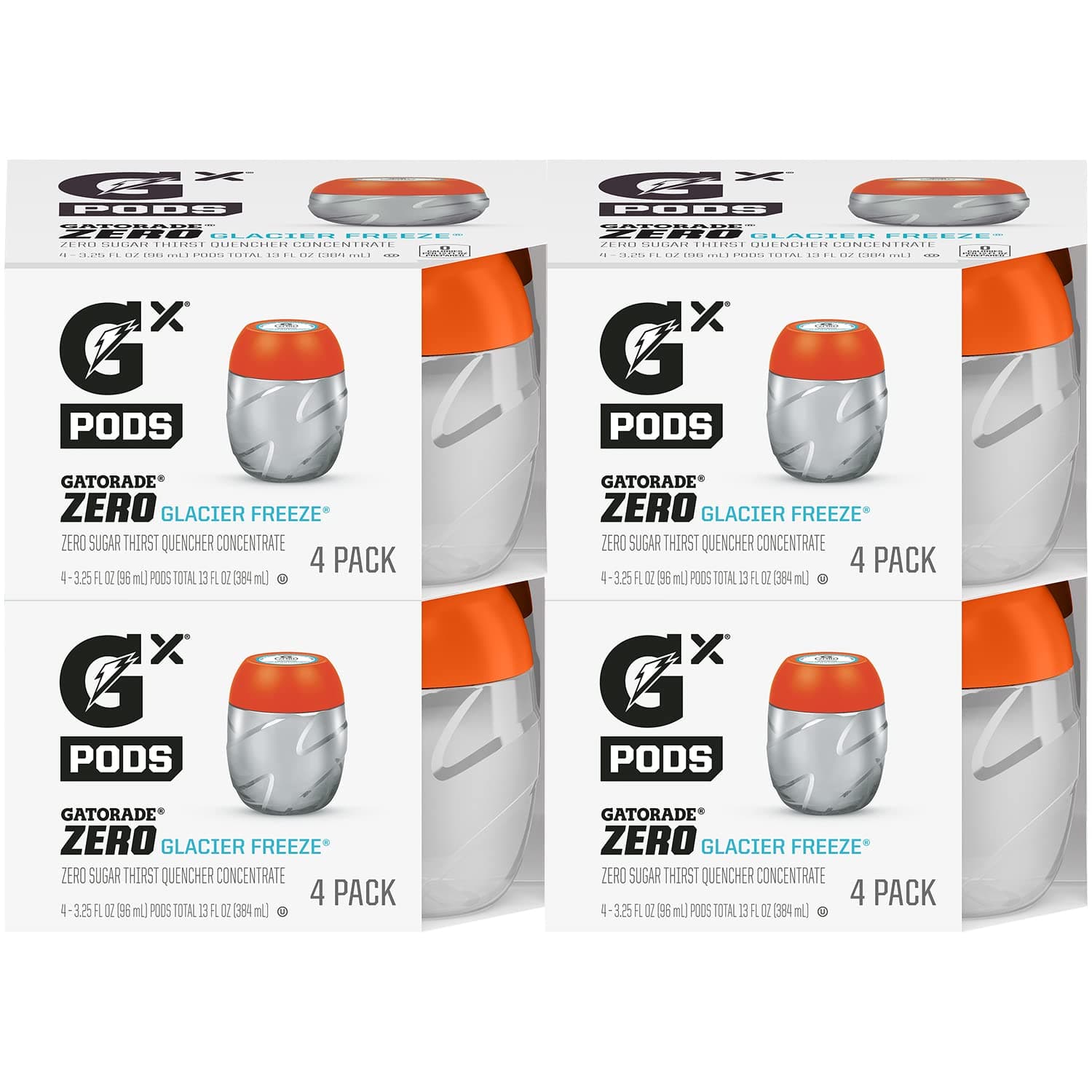Gx Hydration System, Non-Slip Gx Squeeze Bottles Or Gx Sports Drink Concentrate Pods