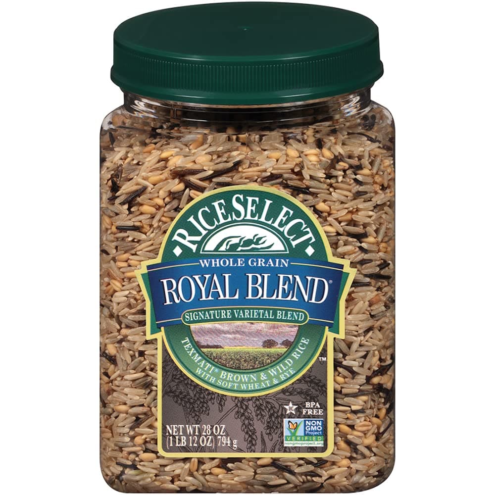 RiceSelect Whole Grain Royal Blend with Wild Rice, Brown, 28 Oz, 4 Count