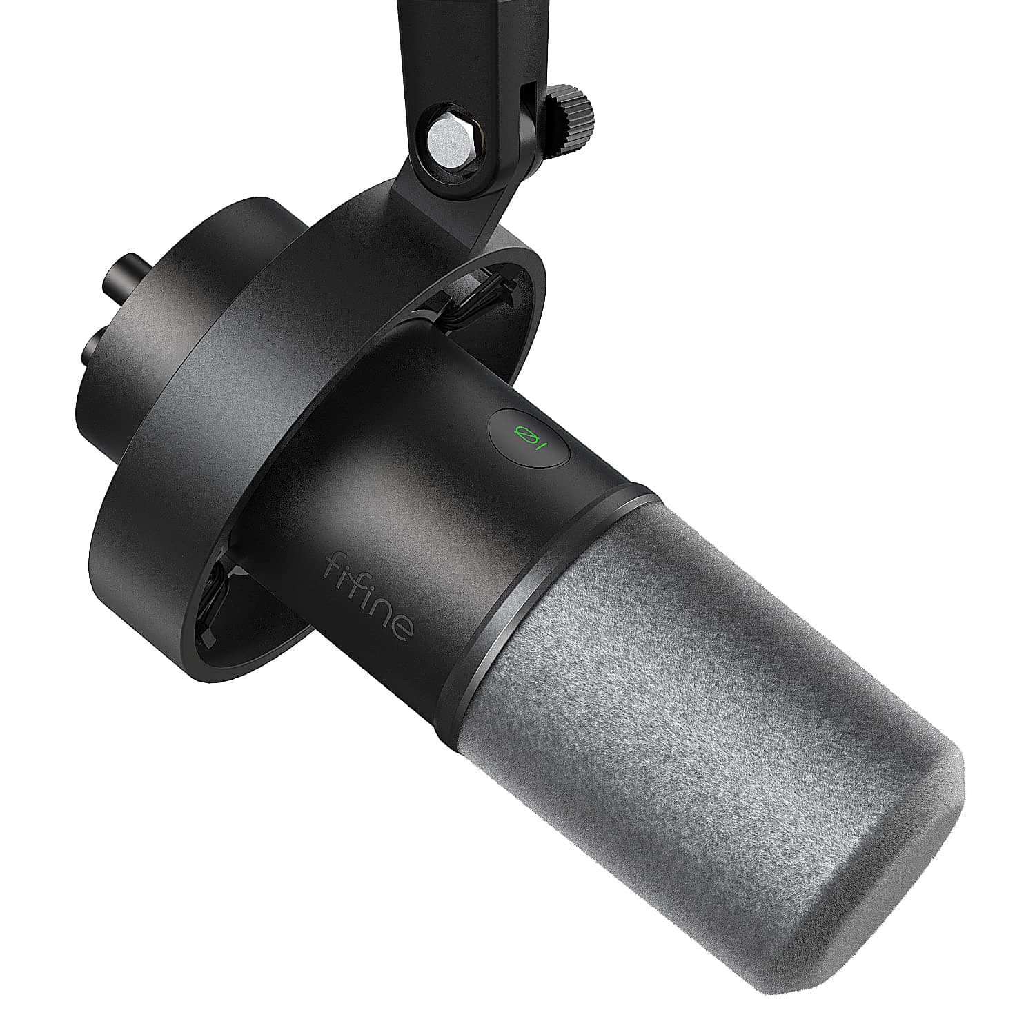 Recording XLR/USB Microphone Studio Dynamic Podcast Cardioid Microphone for Vocal Voice-Over Music Streaming Gaming, with 3.5mm Headphones Jack, Mute Button, Black Metal Mic-K688