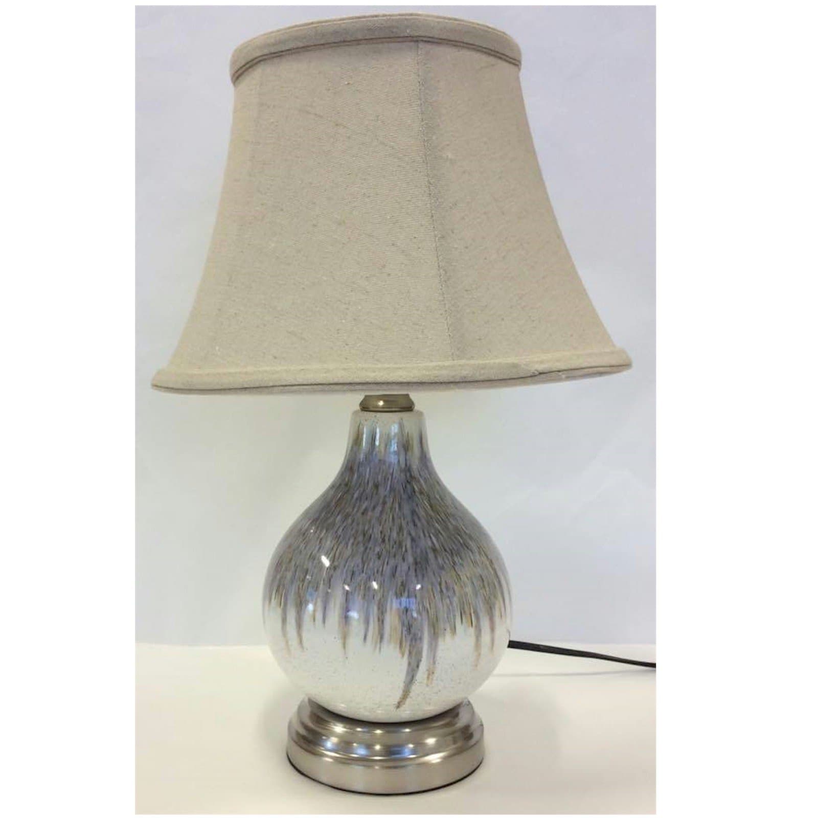 Ceramic White Oxford Bedside Lamp