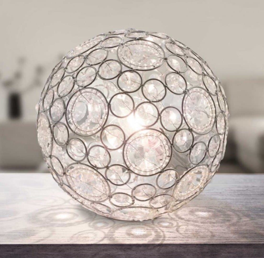 Sparkle Acrylic Gem Jewel Sphere Table Lamp