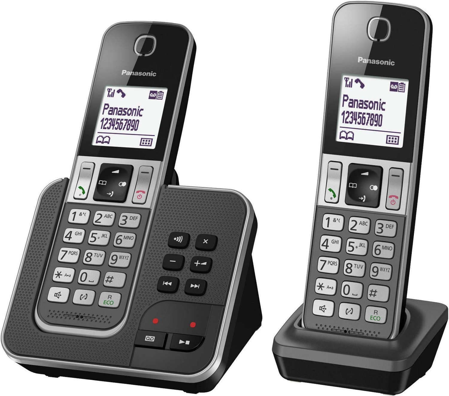 Panasonic TELEPHONE FIXE TELEPHONE DECT DUO Noir