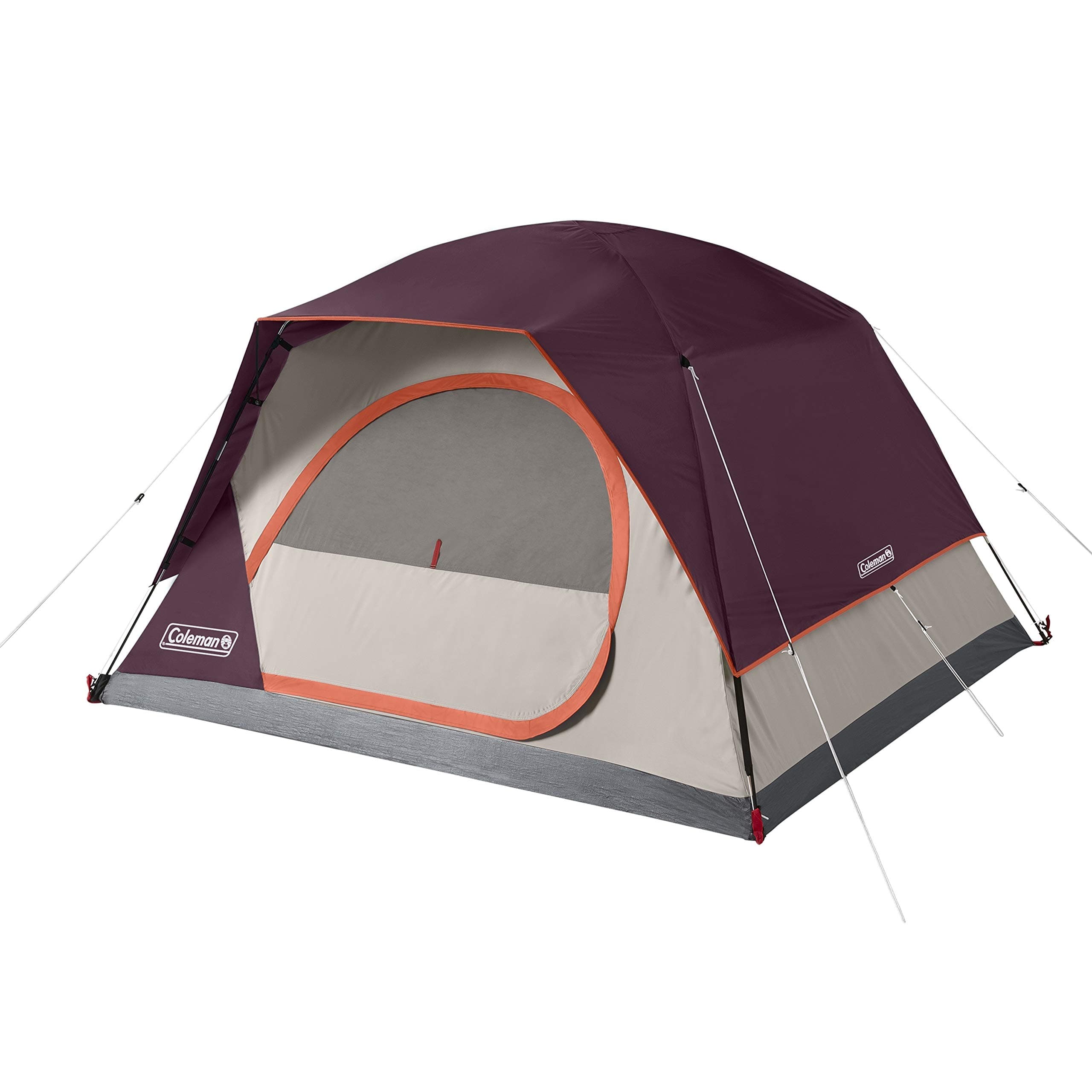 Coleman Skydome Tent with 5 Minute Setup, 2/4/6/8-Person Weatherproof Tent with Rainfly & Carry Bag, 20% More Headroom Than Traditional Canopies