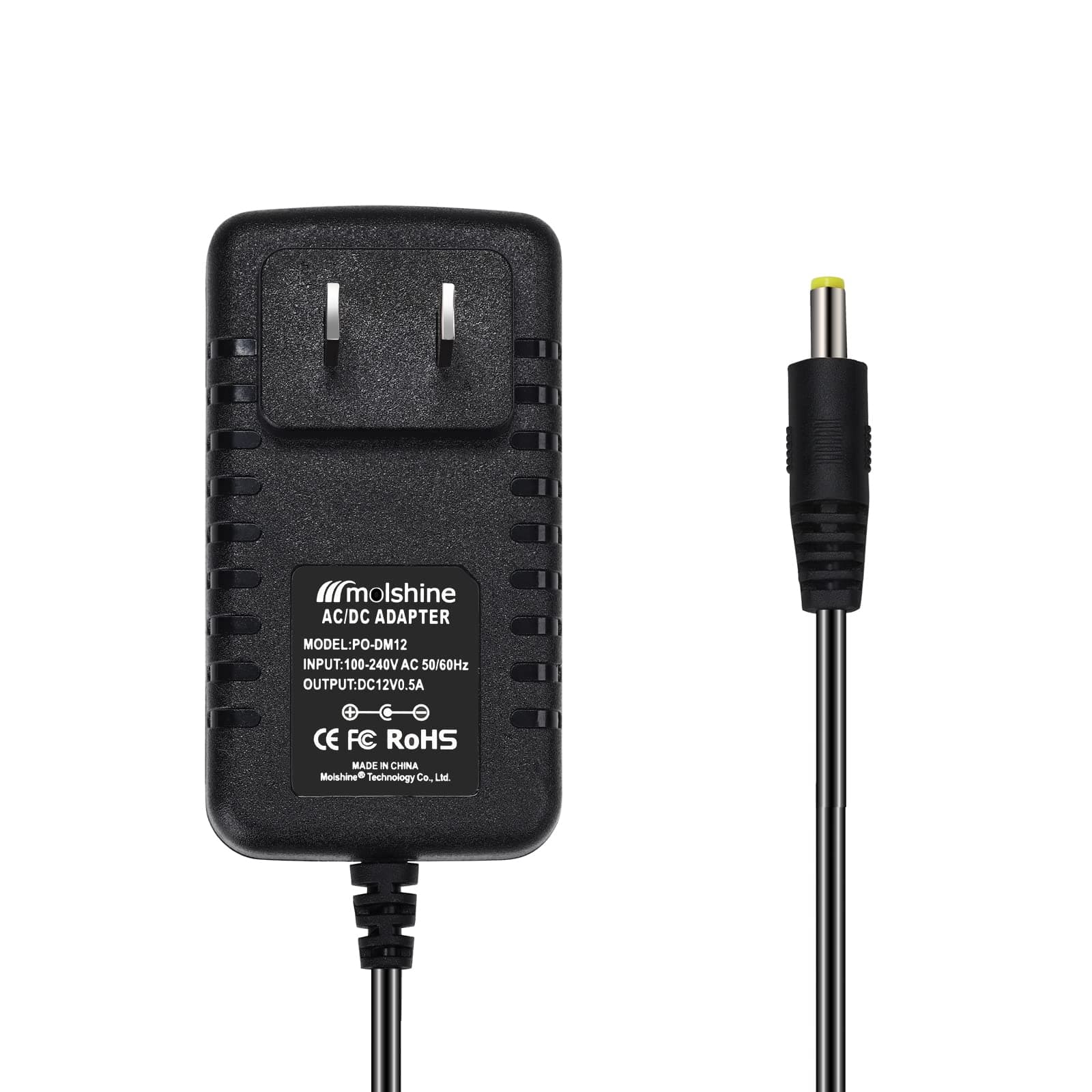 molshine (6.6ft Cable 12V AC DC Adapter Compatible DYMO 1758460 LabelManager 260P LM-260P (1754490) 280 LM-280 (1815990) 360D LM-360D (1754488) 420P LM-420P (1768815) Power Supply Rapid Charger