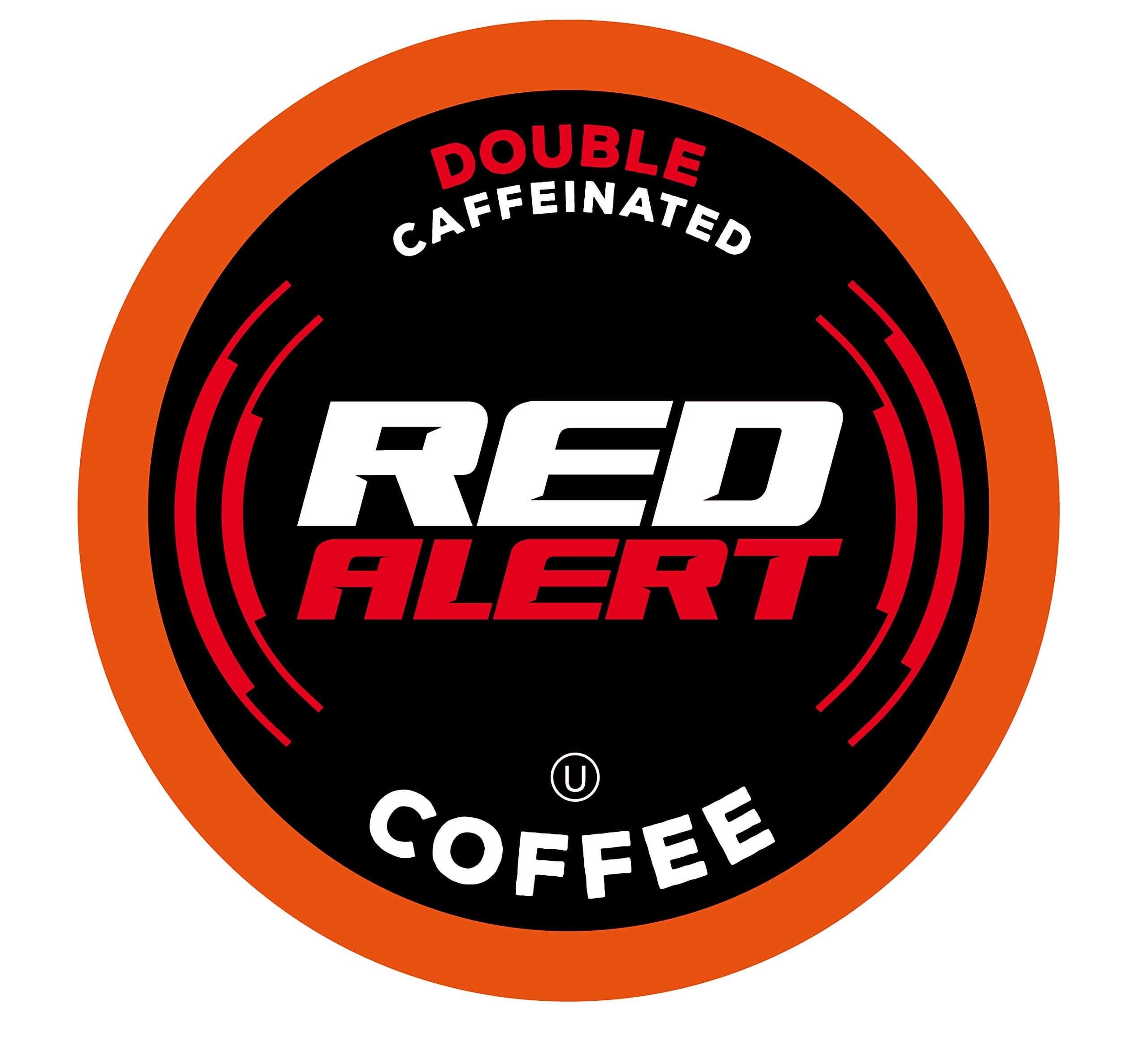 Red Alert Coffee Extra Strong Coffee Pods (Recyclable) Compatible With 2.0 Keurig K Cup Brewers, Caffeine, 40 Count (Pack of 1)