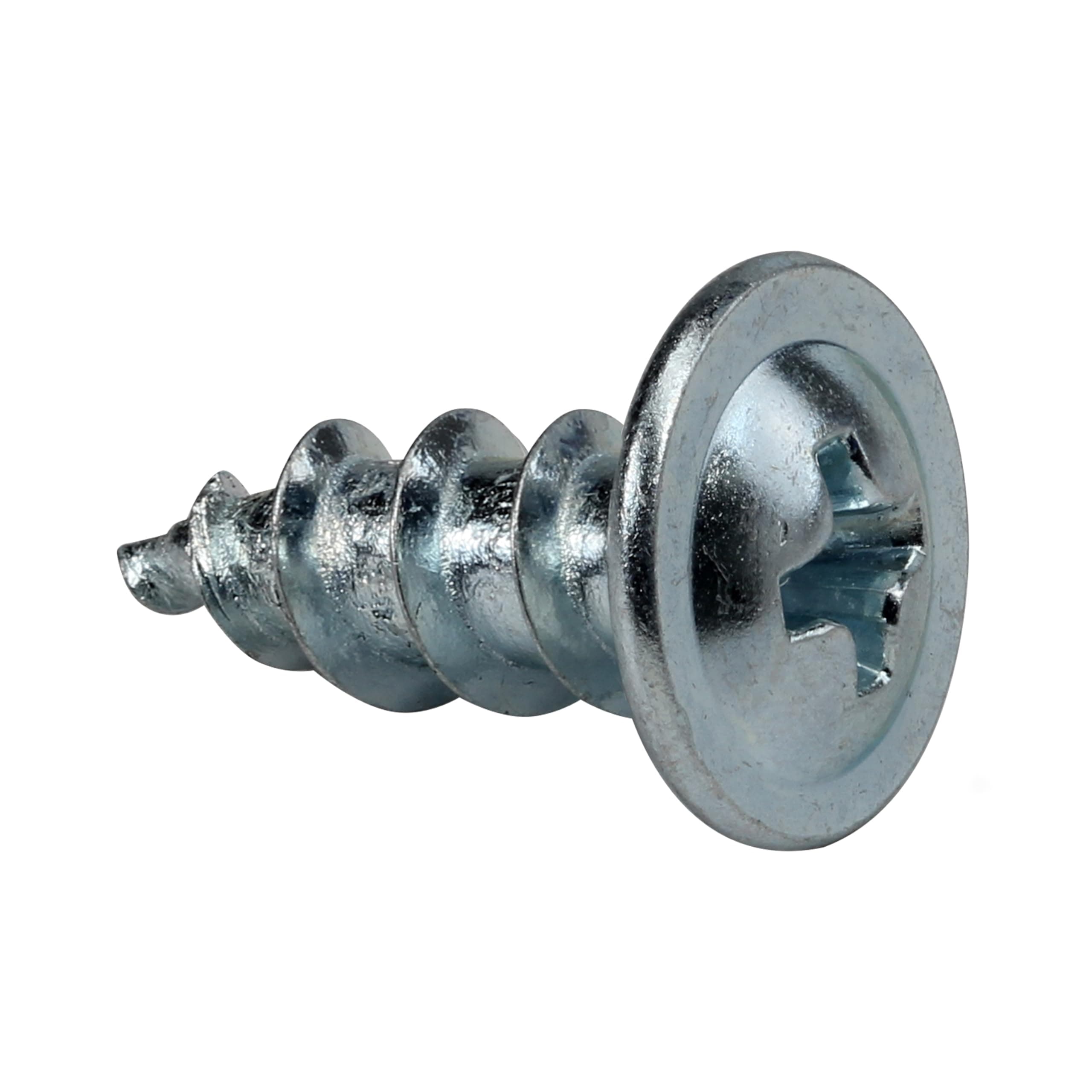 Rok100 Pack Hardware #8 x 1/2" Standard Thread Truss Head Screws Wood Work MDF Zinc