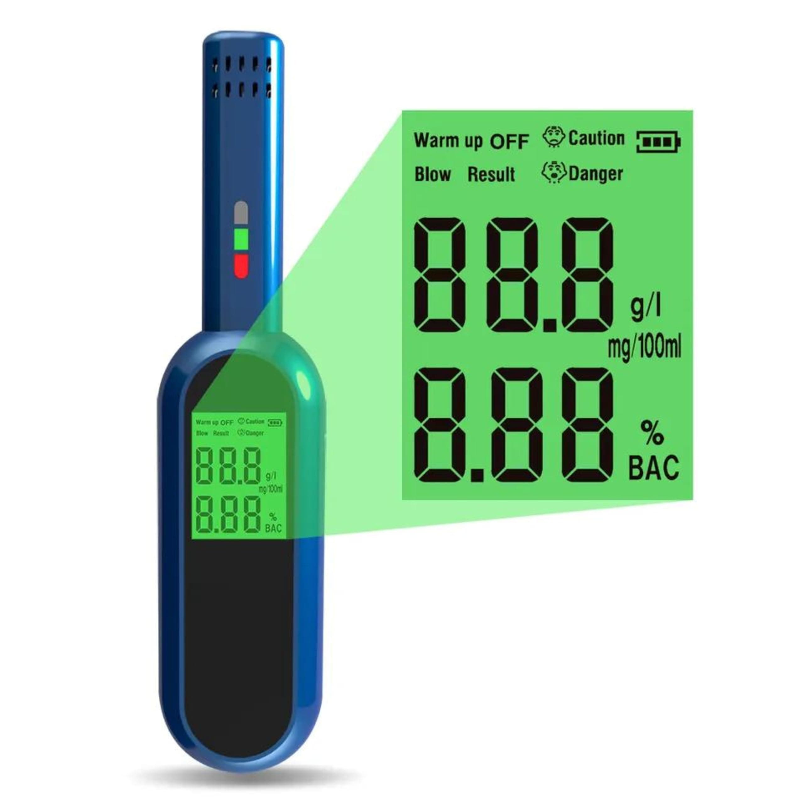 Professional Alcohol Tester Digital Display Breath Analyzer High-Precision Breathalyzer Audible Alert with LCD Display Alcohol Detector (Model S-9)