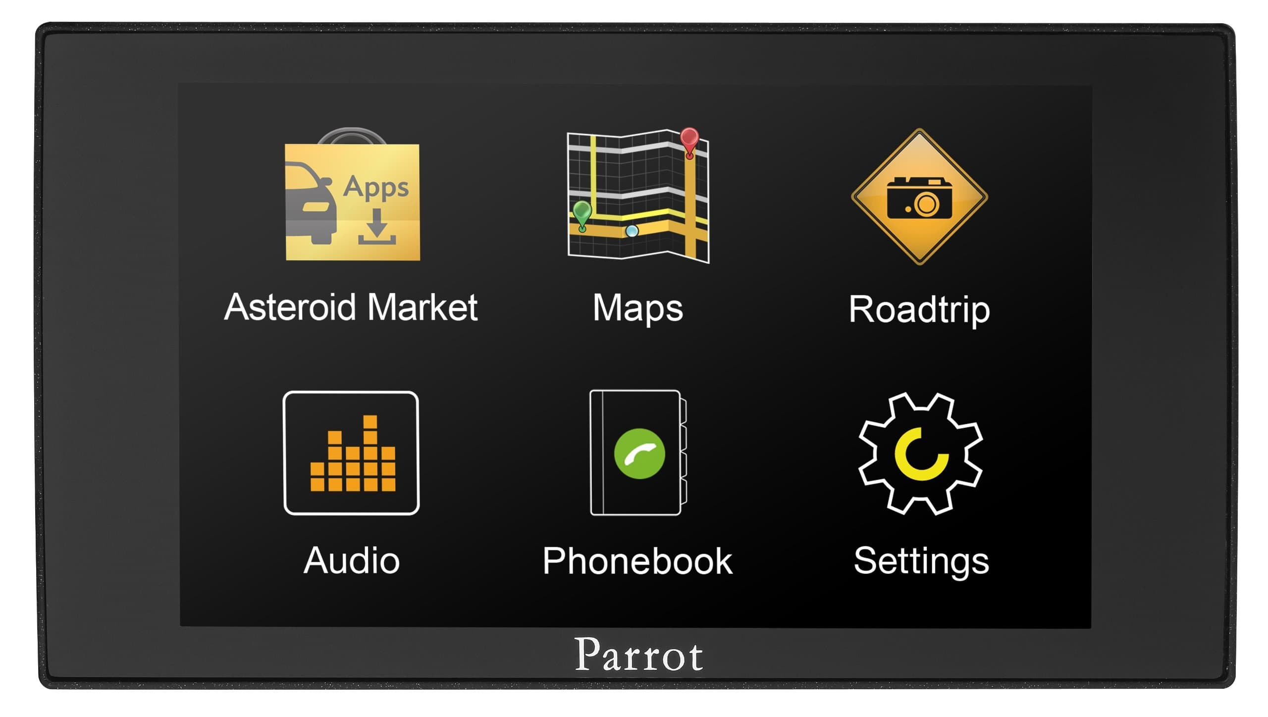 Parrot Asteroid MINI – In-car multimedia system with Apps, Music and Bluetooth hands-free