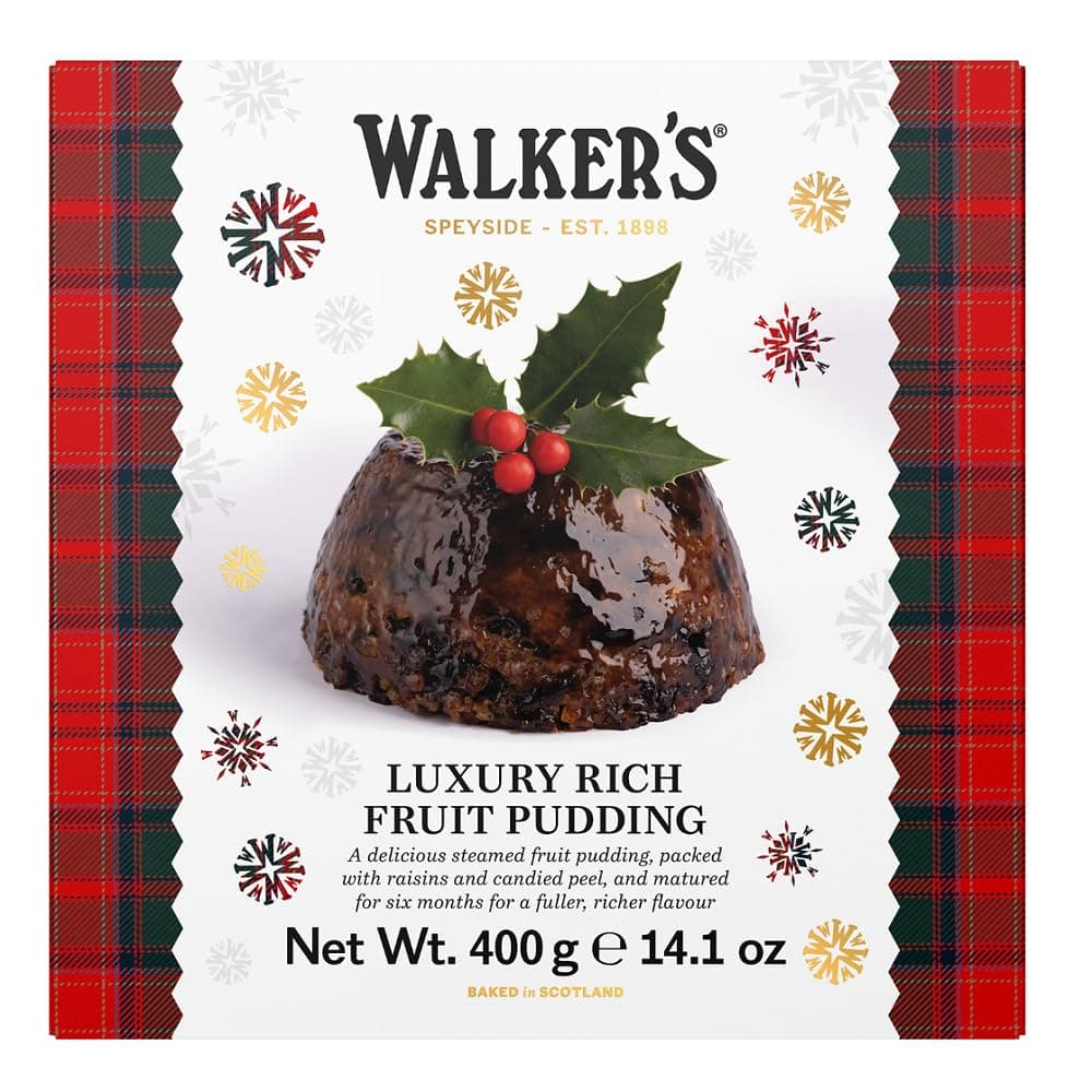 Walkers Christmas Pudding with Rich Fruit - 14.1 Oz