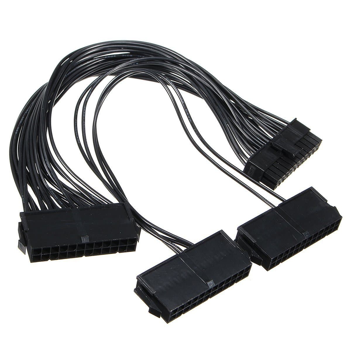 Multiple PSU Cable, Power Supply Splitter Mining Cable,3 Port Power Supply 24Pin ATX Motherboard Mainboard Adapter 24PIN Connector Cable Mining Extension Cable (1 Pcs)