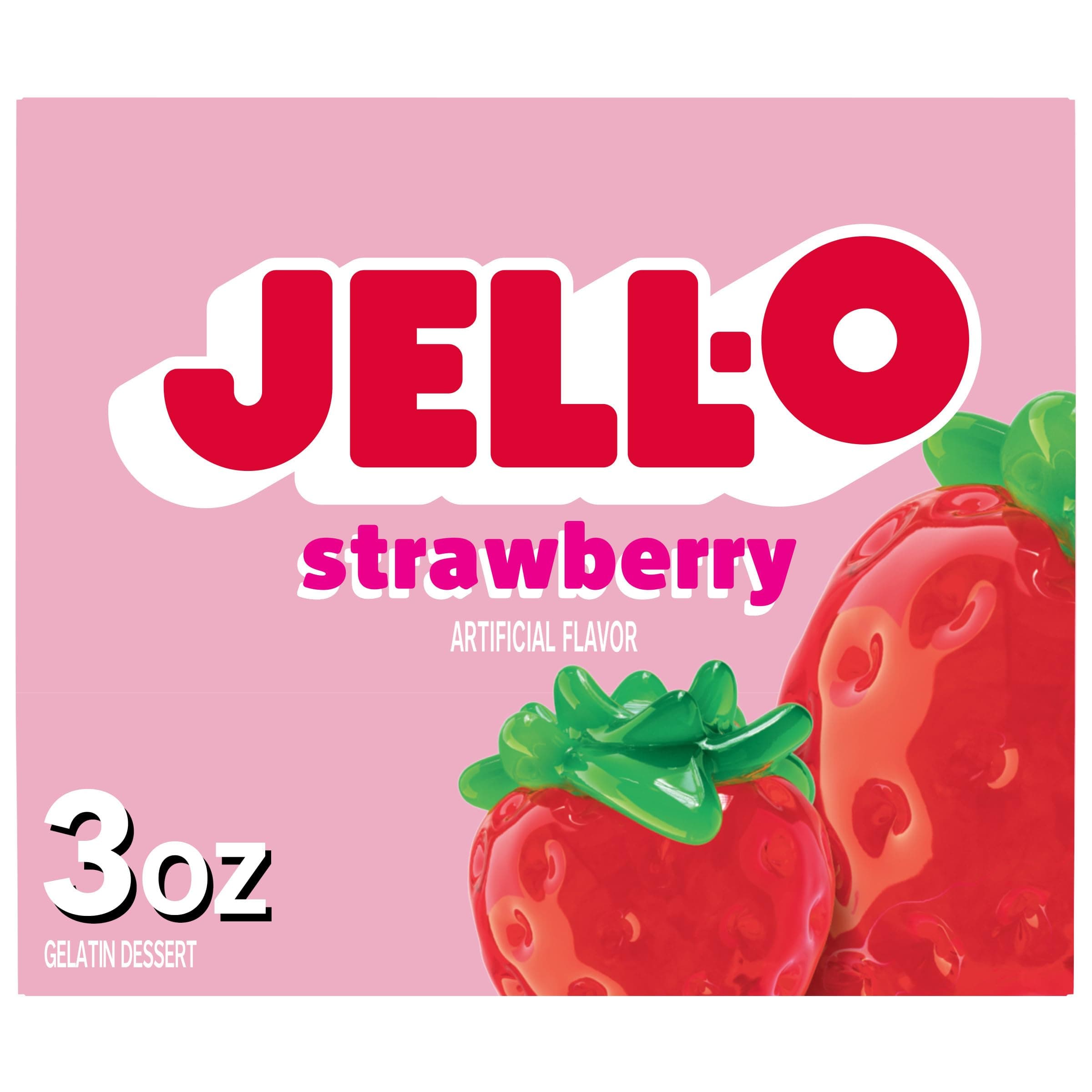 Gelatin Strawberry, 3 oz