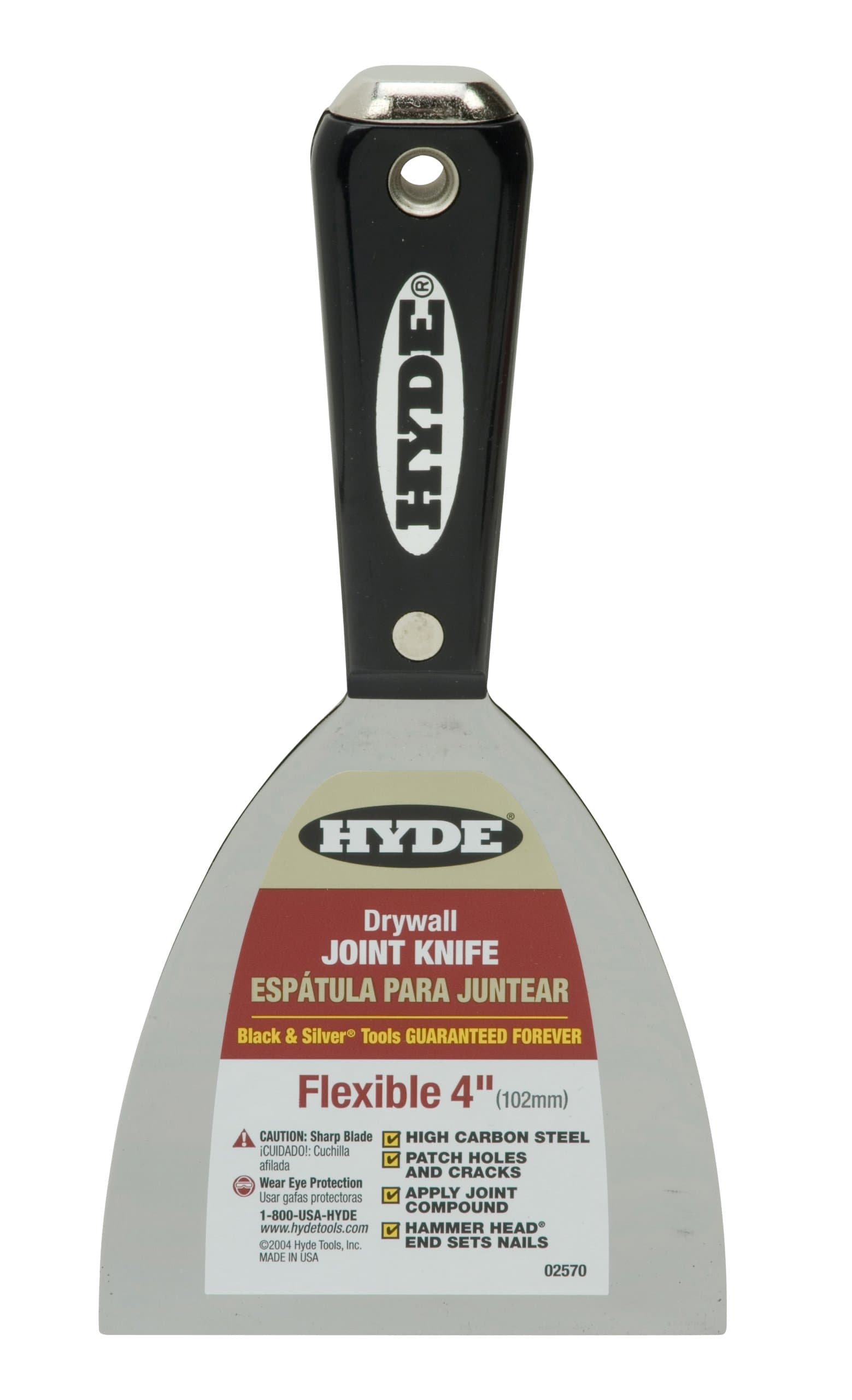 HYDE 02570 Flex Hammer Head Joint Knife, 4" W