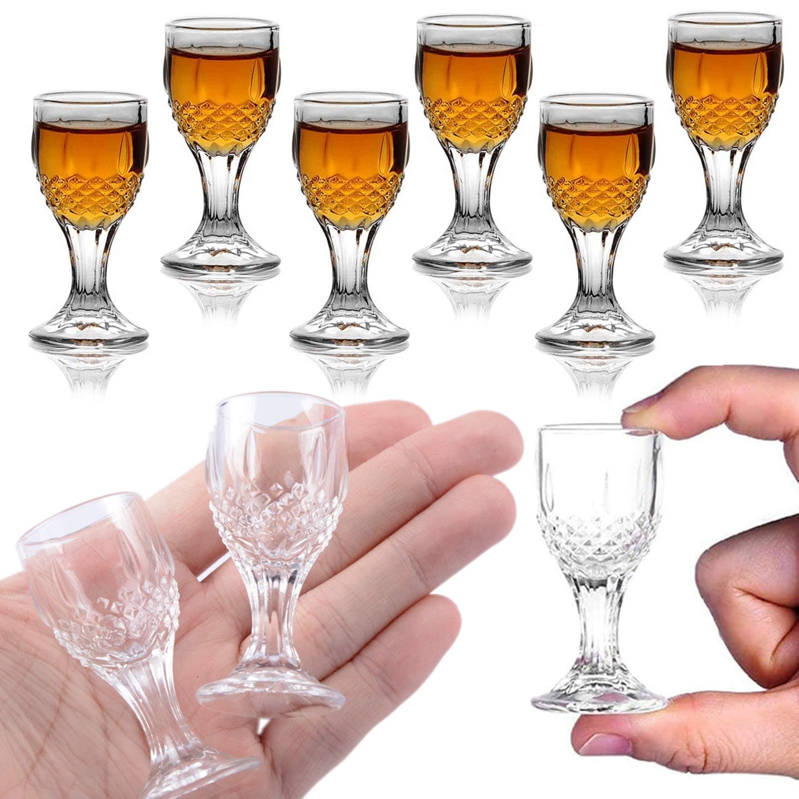 12 ml 0.4ounce Small Mini Shot Glasses set of 6 (only 12 ml)