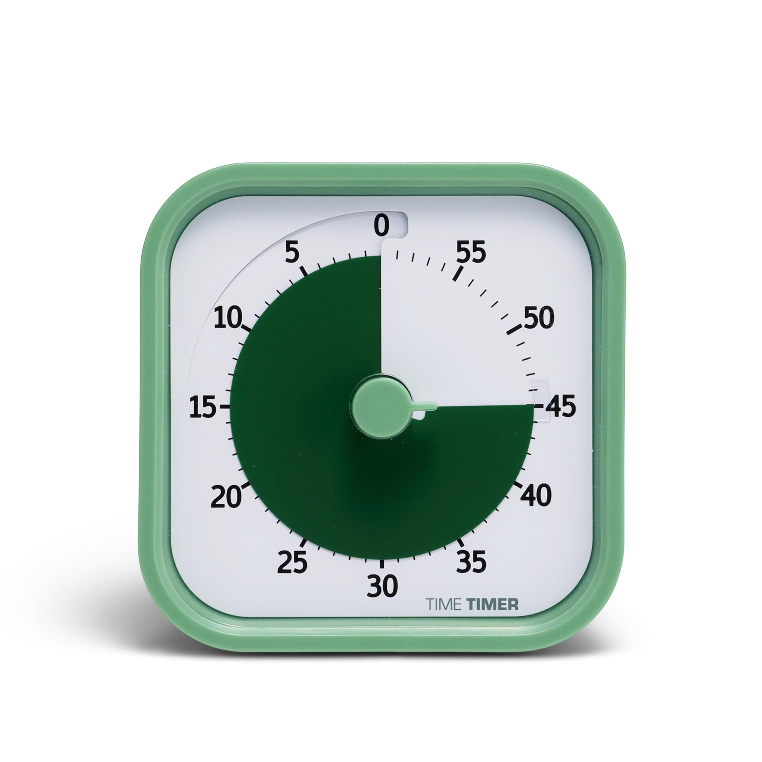 TIME TIMER Home MOD - 60 Minute Kids Visual Timer Home Edition - for Homeschool Supplies Study Tool, Timer for Kids Desk, Office Desk and Meetings with Silent Operation (Fern Green)