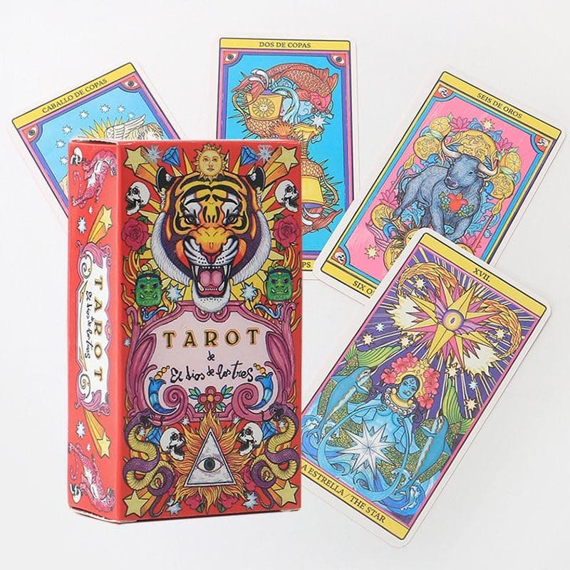 Classic Tarot Cards for Beginners - Tarot De El Dios De Los Tres with Meanings