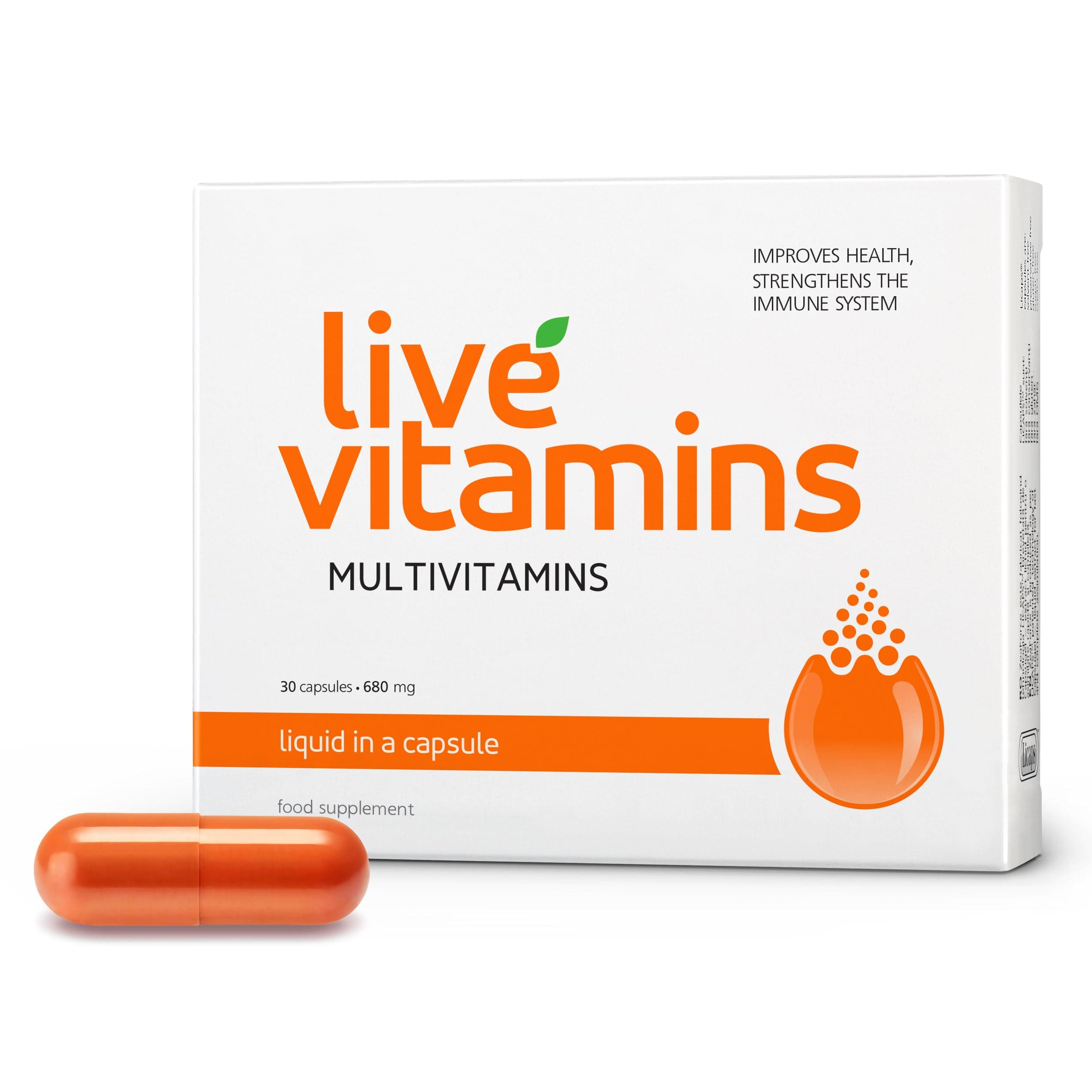 The only Live Vitamins. Bioactive Ingredients + Full Absorption = immediate Effect. Laboratory Tested. (Pack of 1)