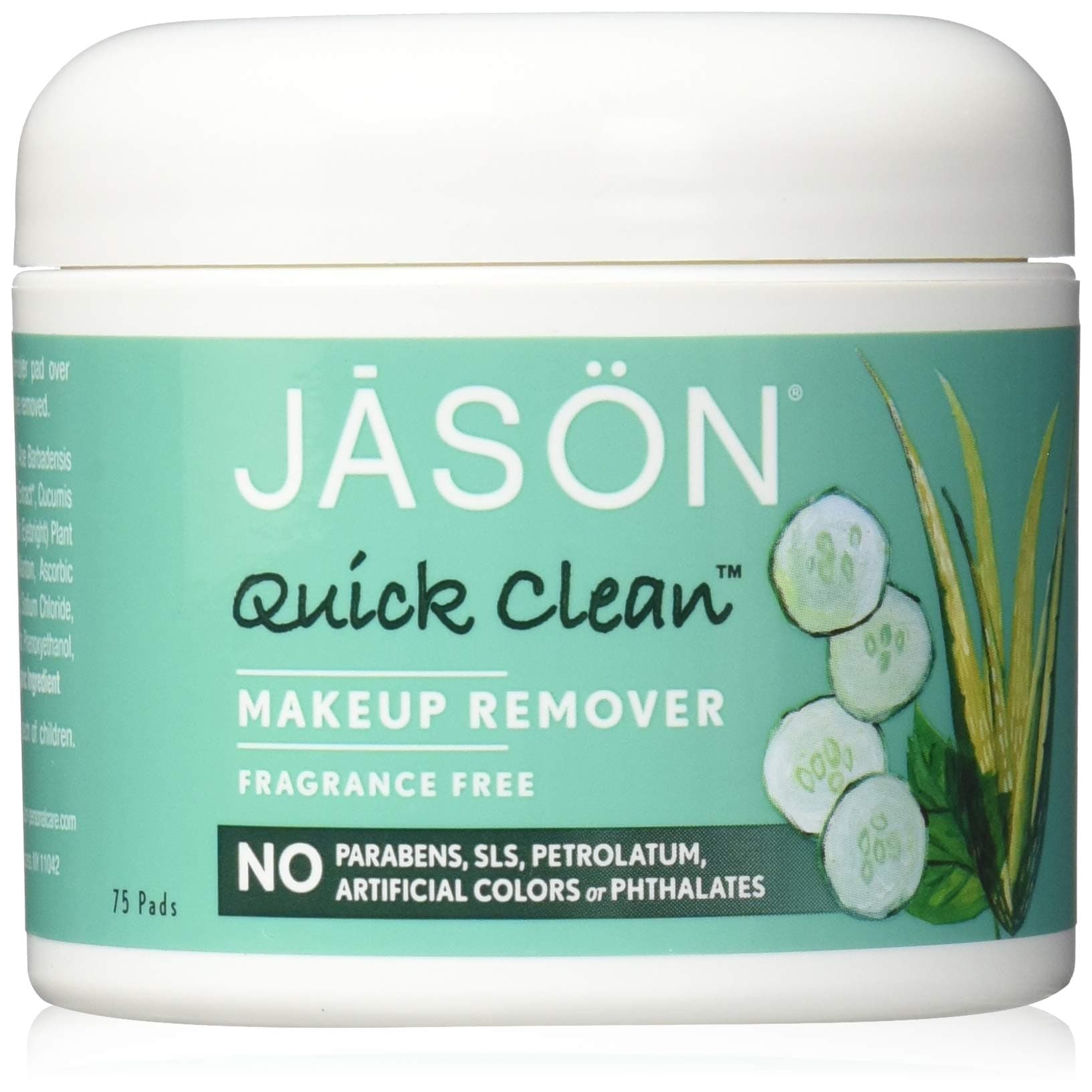 Jason Quick Clean Makeup Remover Pads - 75 ct - 2 pk