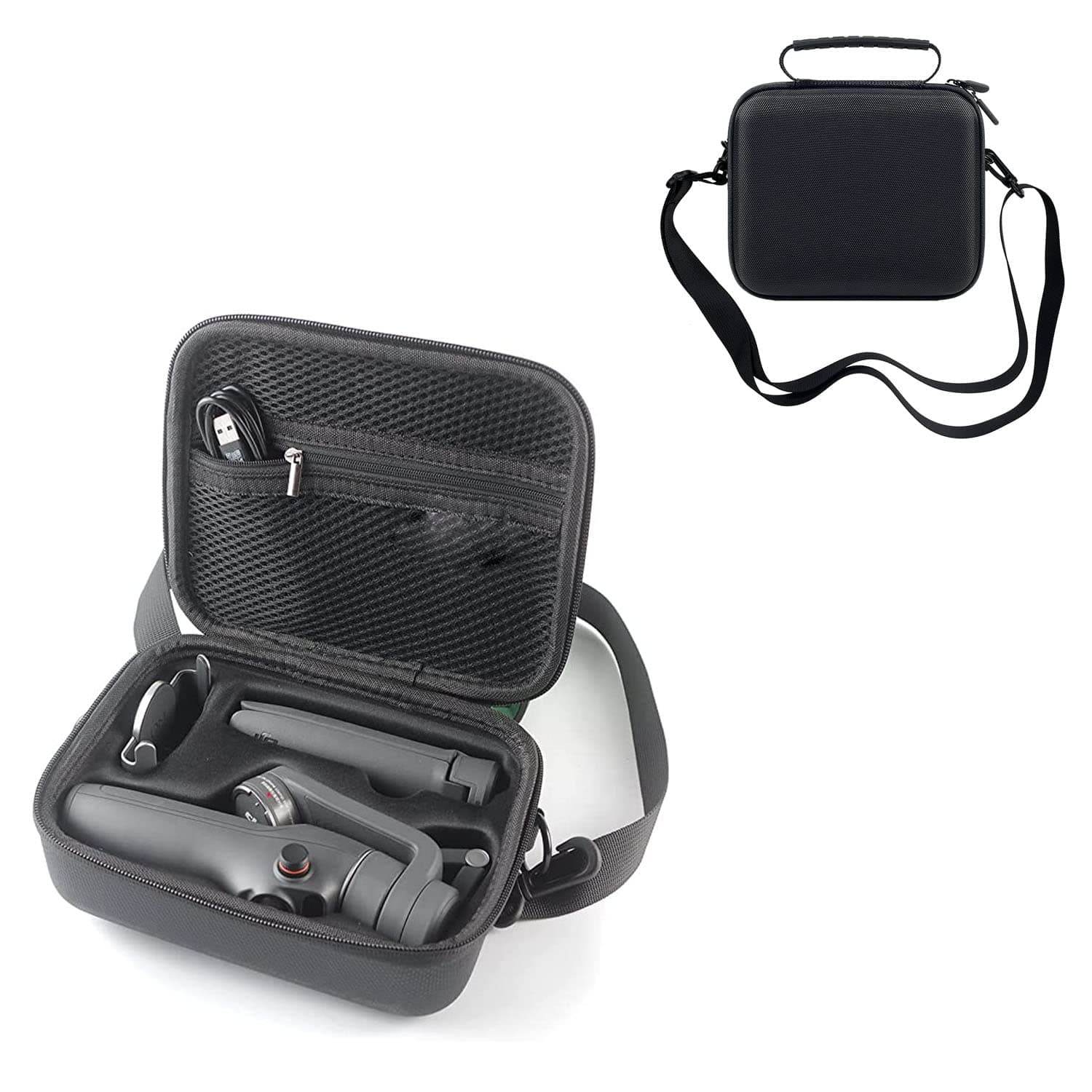 SHARAF OSMO Mobile 6 Case, Protective Shockproof Storage Bag For DJI OM6,Stabilizer Portable Shoulder Bag with Shoulder Strap for DJI OM 6 Smartphone Gimbal Stabilizer Accessories