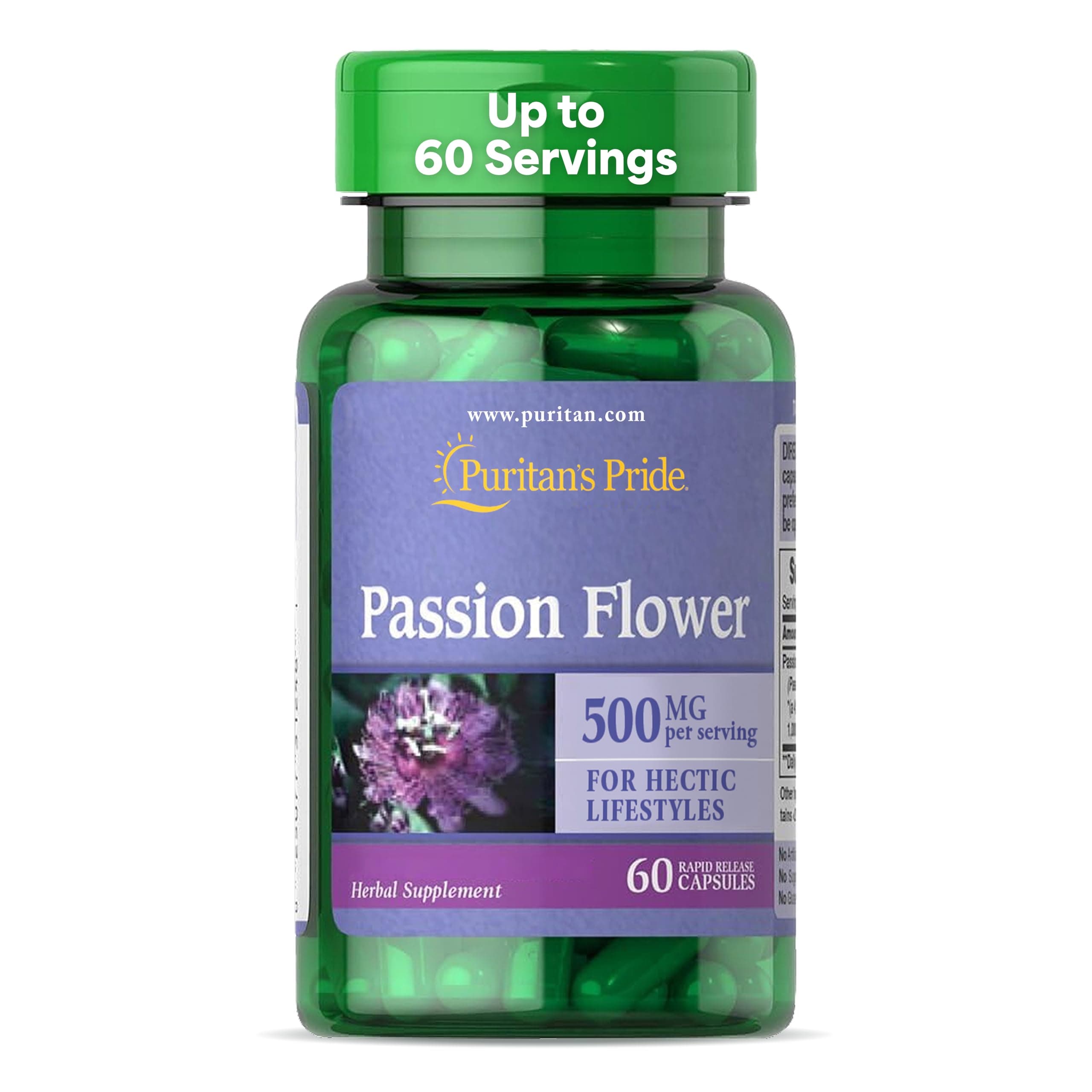 Passion Flower, 1000 mg, 60 Capsules