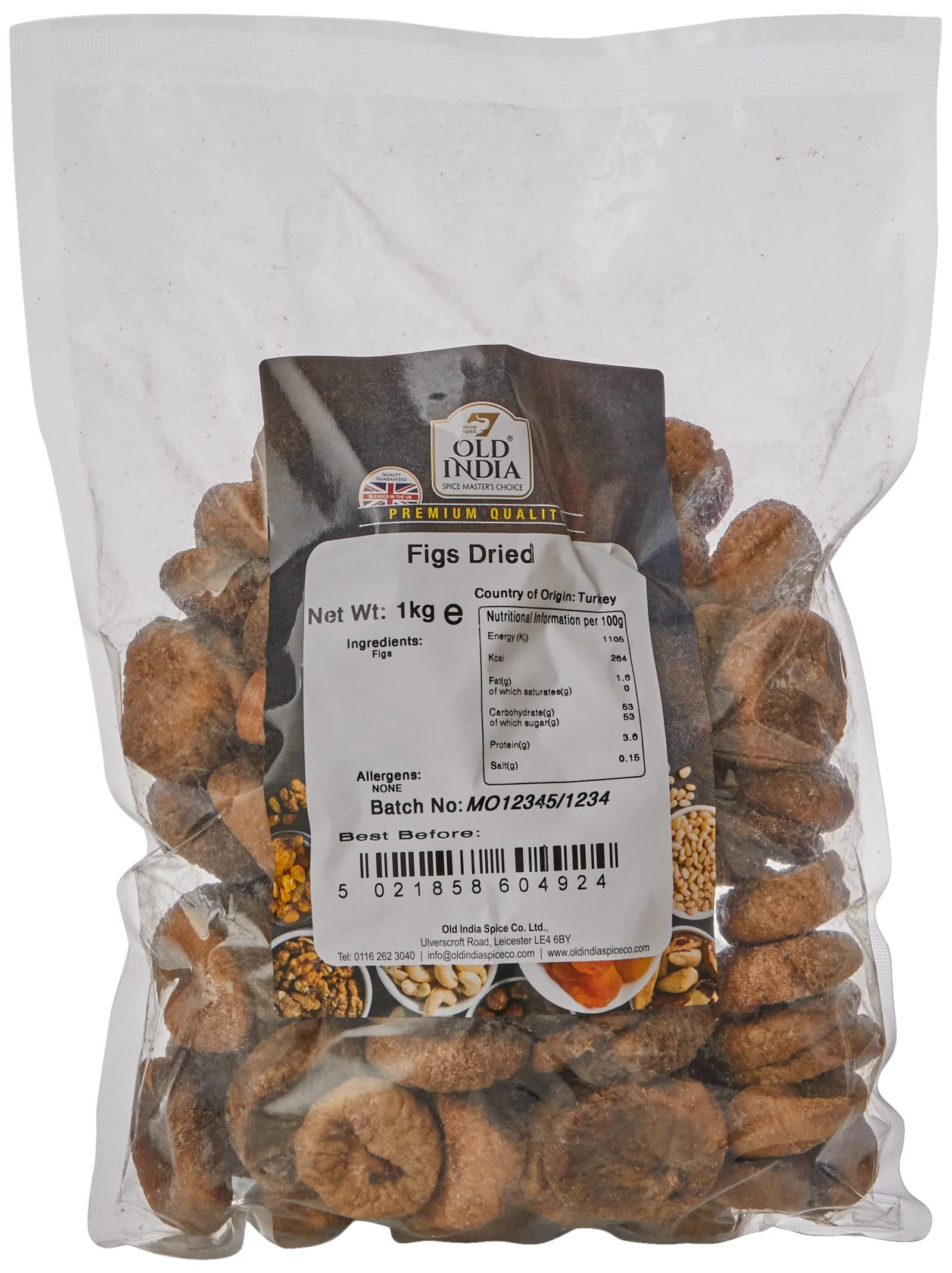 Old India Figs Dried 1kg