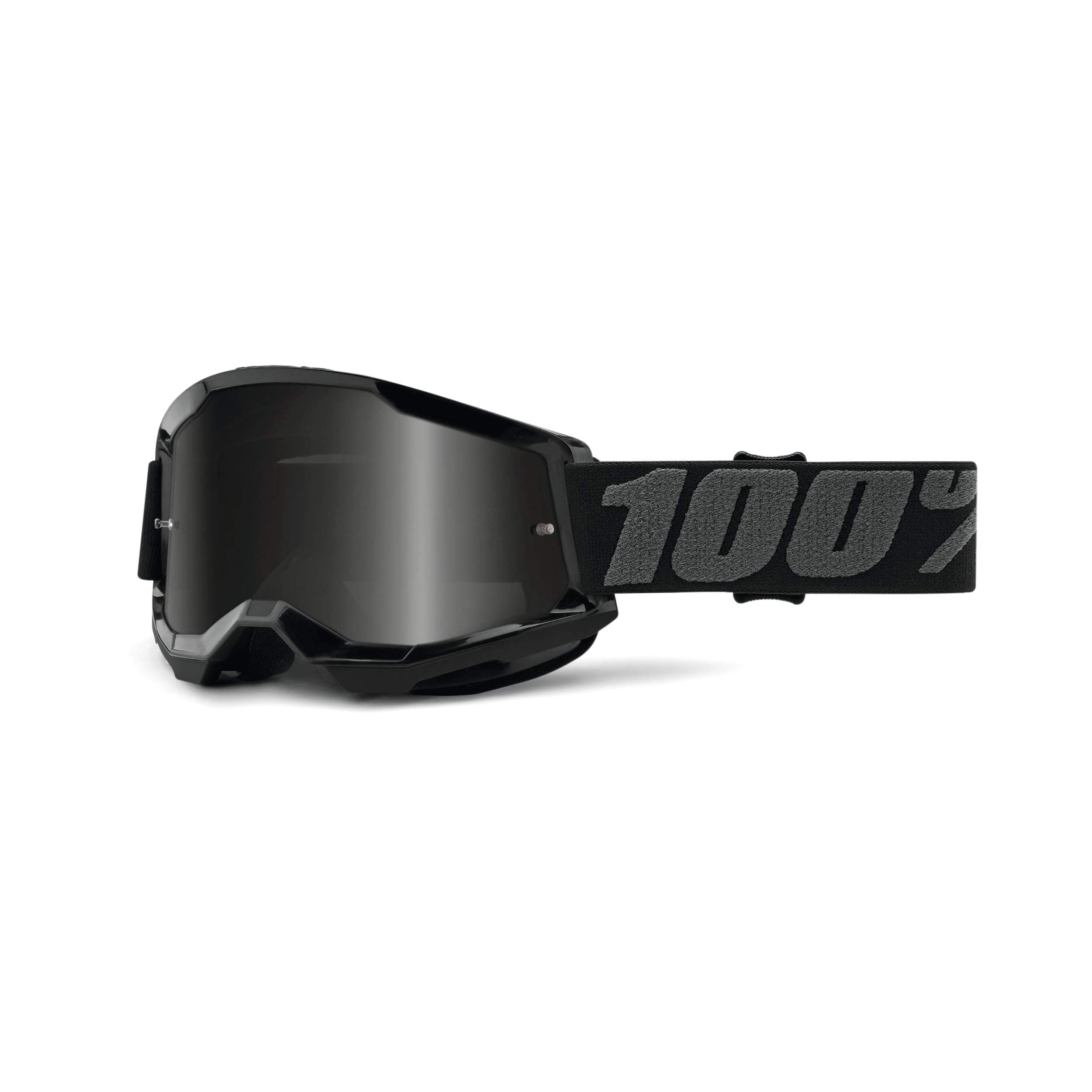 100 Percent Strata Gen 2 MX Goggles One Size Black ~ Smoke