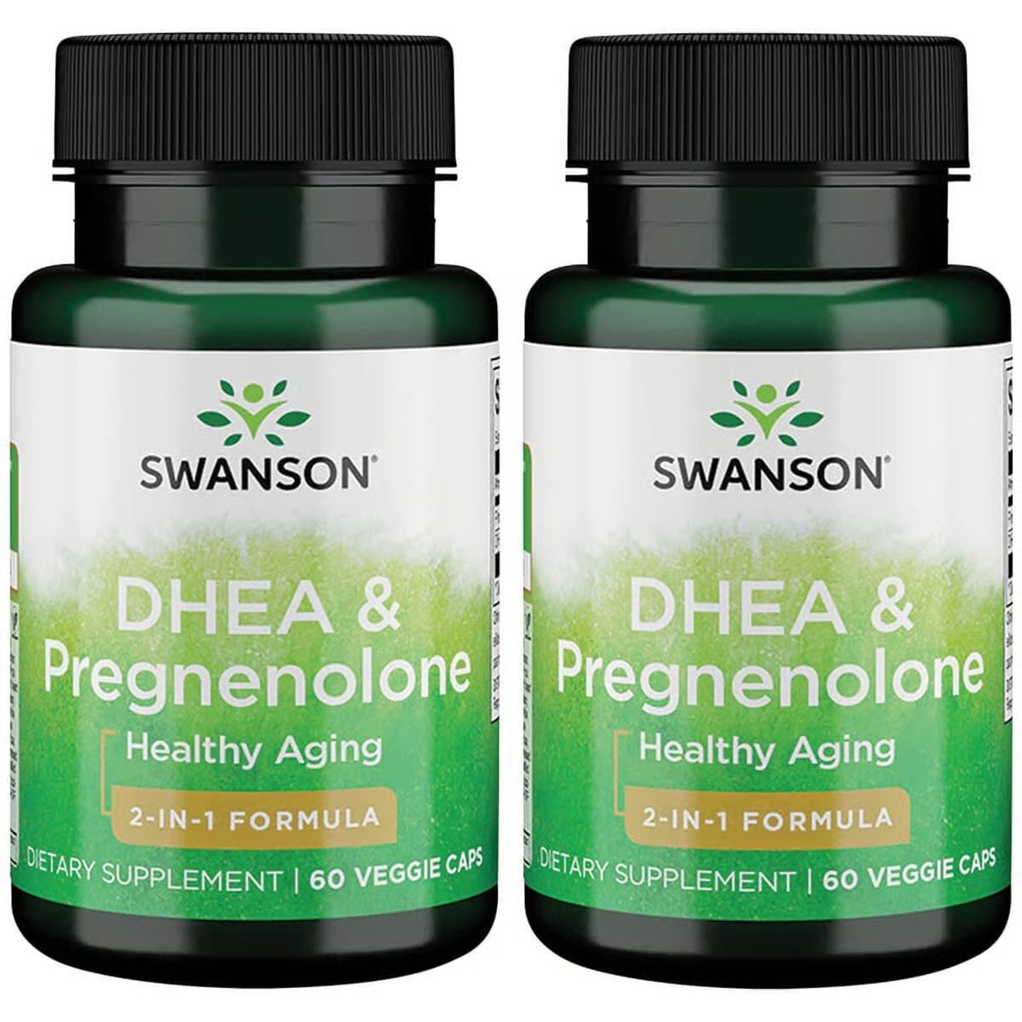 Swanson Dhea and Pregnenolone Complex 60 Veg Capsules (2 Pack)