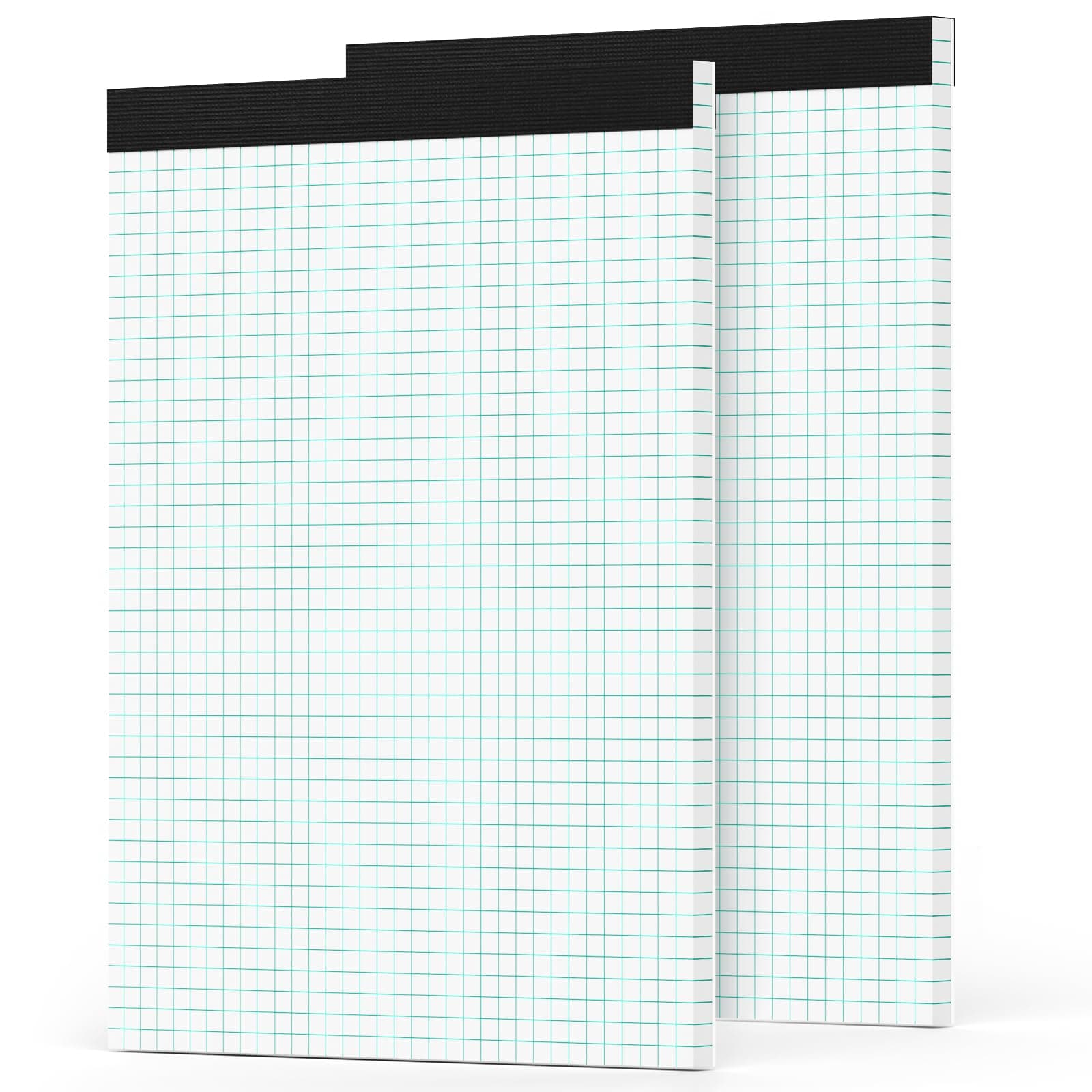 Graph Paper Pad 8.5 x 11, 2 Pack, 4x4 Graph Ruled, Grid Paper Pad 8-1/2" x 11", Blueprint Quadrille Pad, Easy Tears Off, Grid Pad Notebook 8.5 x 11, White 70 GSM Graft Paper, 30 Sheets/Pad