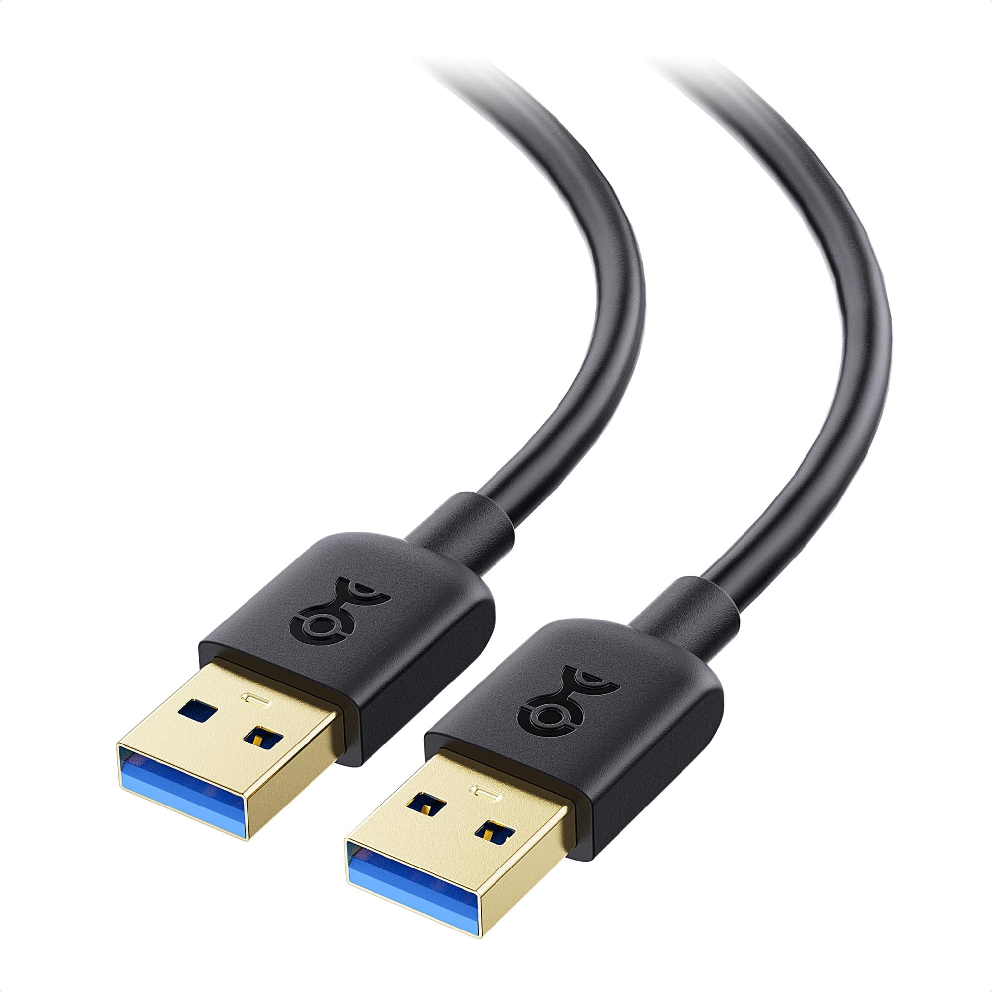 5Gbps Short USB 3.0 Cable - 3ft, Male to Male USBA to USBA Cable, USB Cord, Black