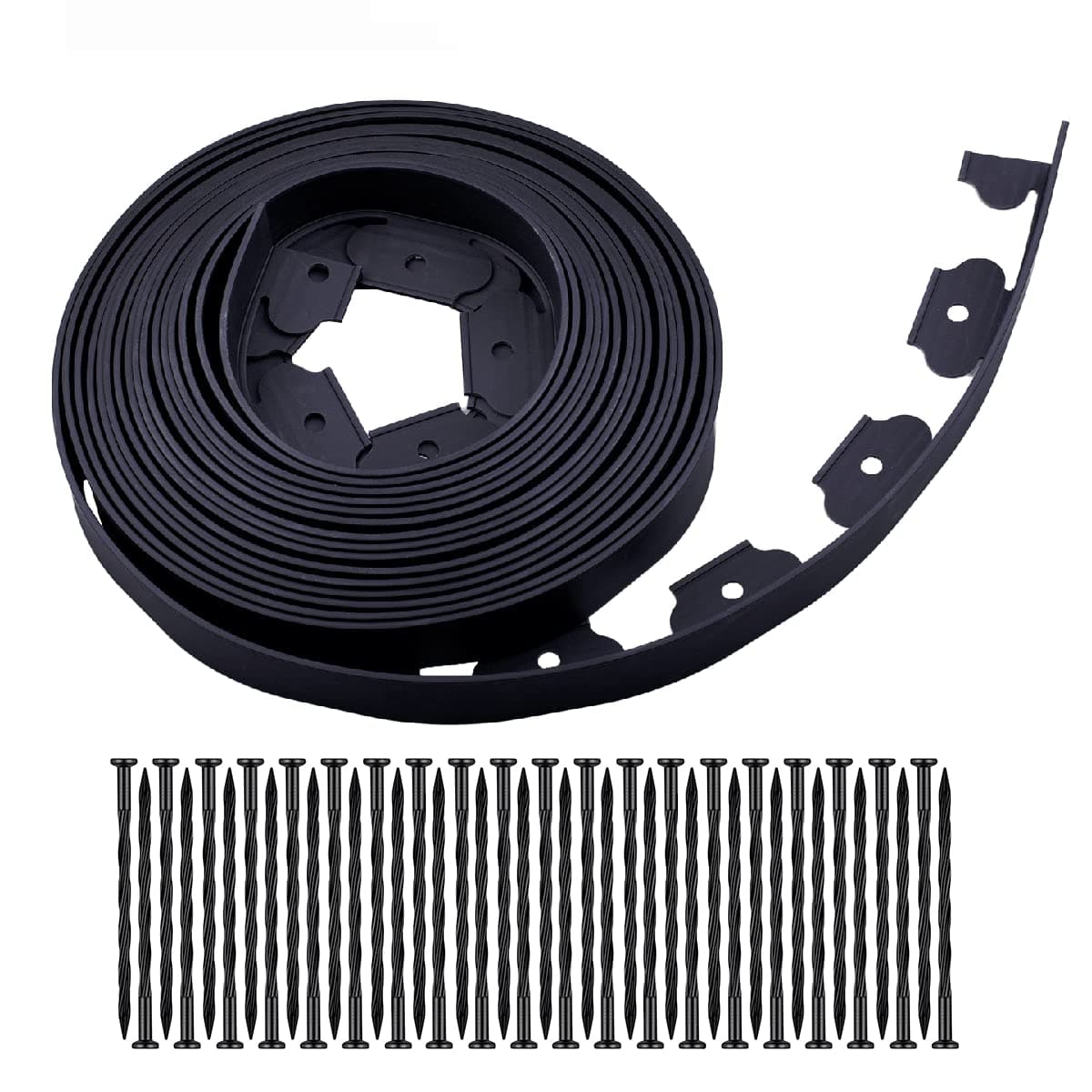 No Dig Lawn Edging Kit40ft Landscape Edging with 36 Stakes fit for Lawn,Flower Garden,Grass,The Yard,Lawn Edging