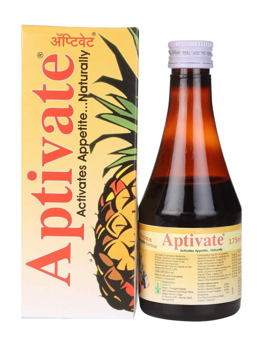 Aptivate - 175 ml (Pineapple, Pack of 3)