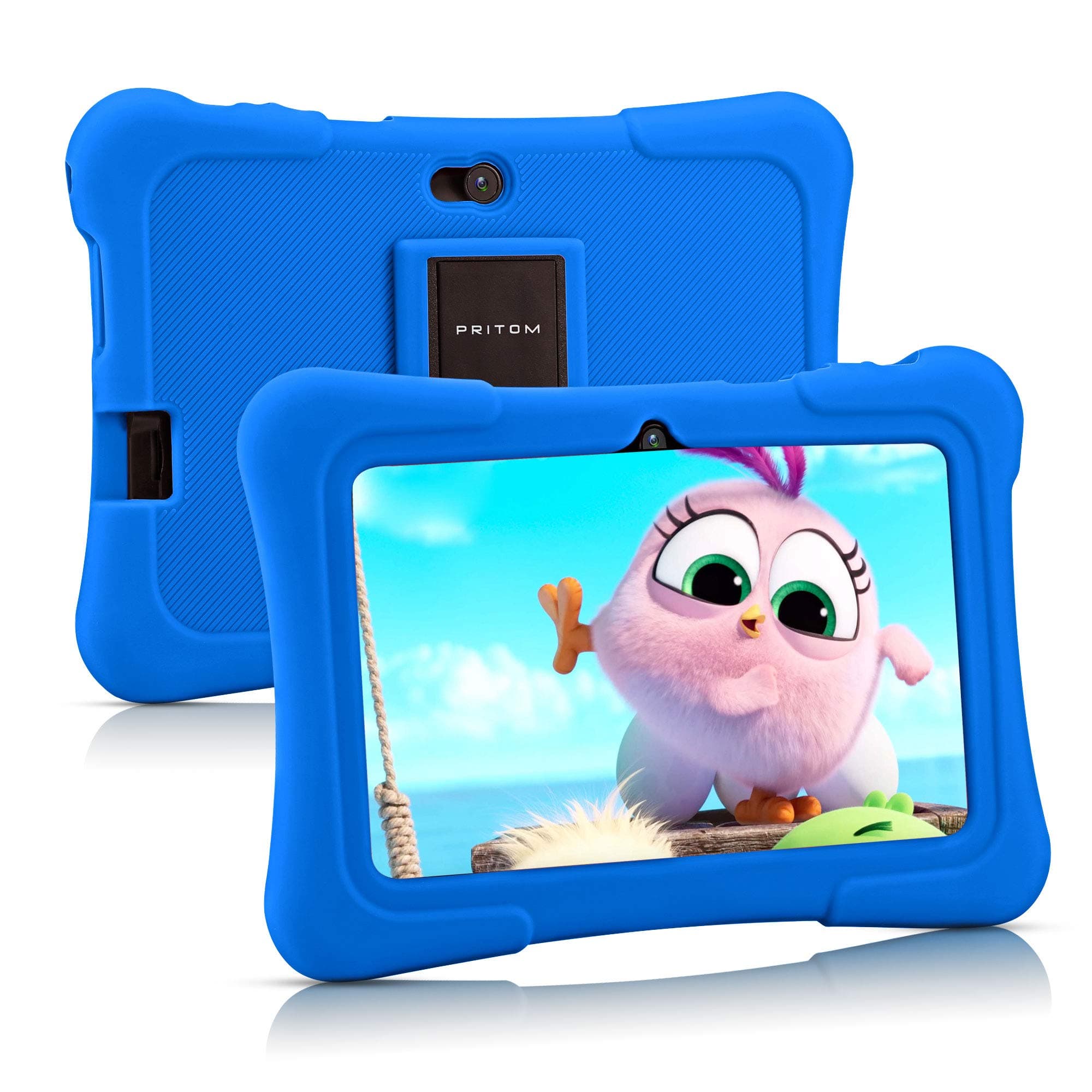 PRITOM 7 inch Kids Tablets, Android Tablet for Toddler, 32GB, WiFi, Educationl, Games,Parental Control, Kids Software Pre-Installed with Kids-Tablet Case, Great Size, Dark Blue