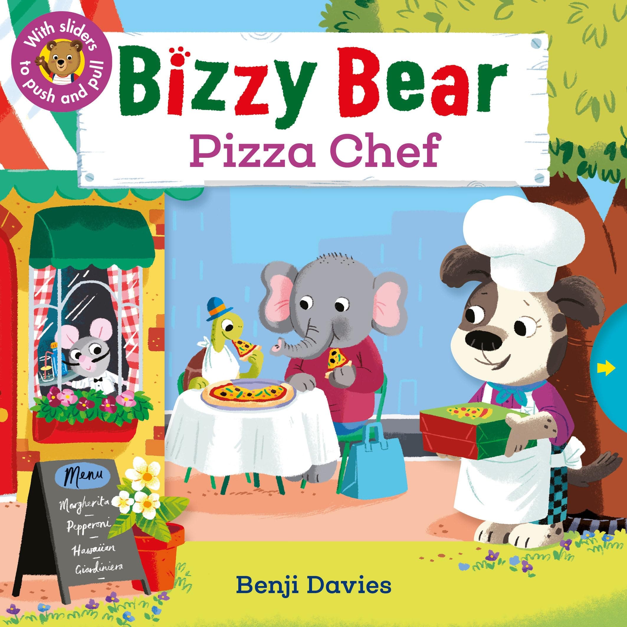 Bizzy Bear: Pizza Chef: (Interactive Board Book for Toddlers - With Sturdy Tabs and Slides to Push and Pull)