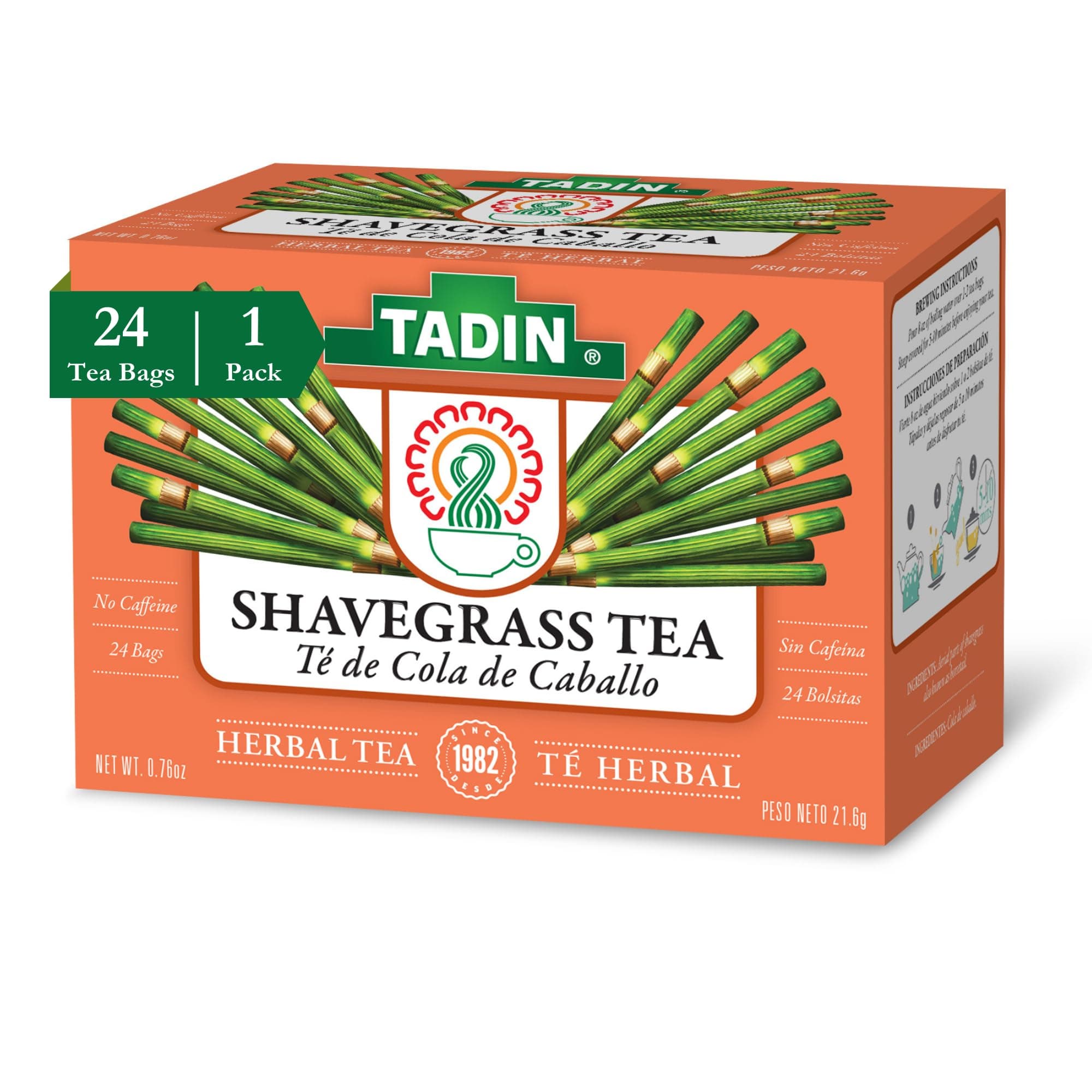 Tadin Tea, Cola De Caballo (Shave Grass) Tea, 24-Count Tea Bags