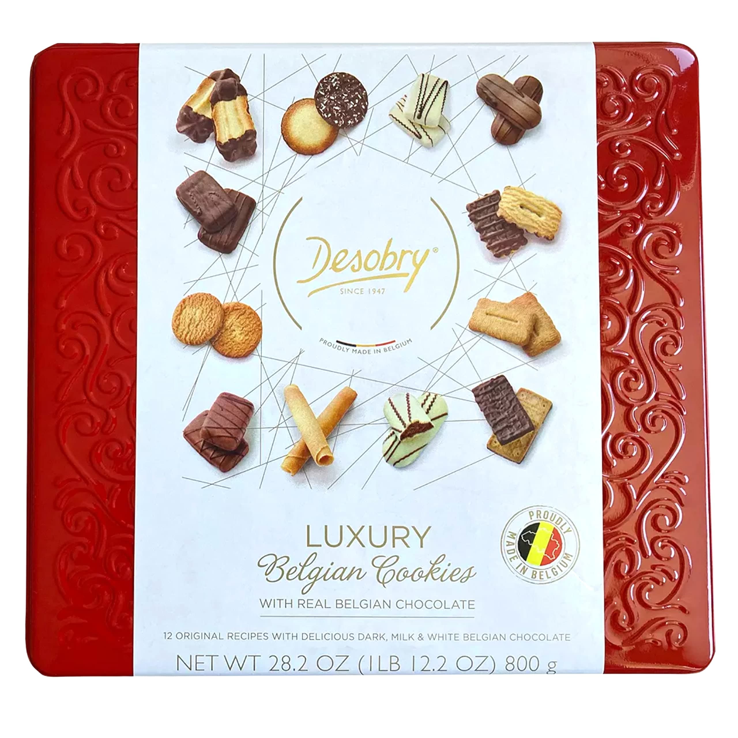 Desobry Belgian Chocolate Cookie Assortment 800G