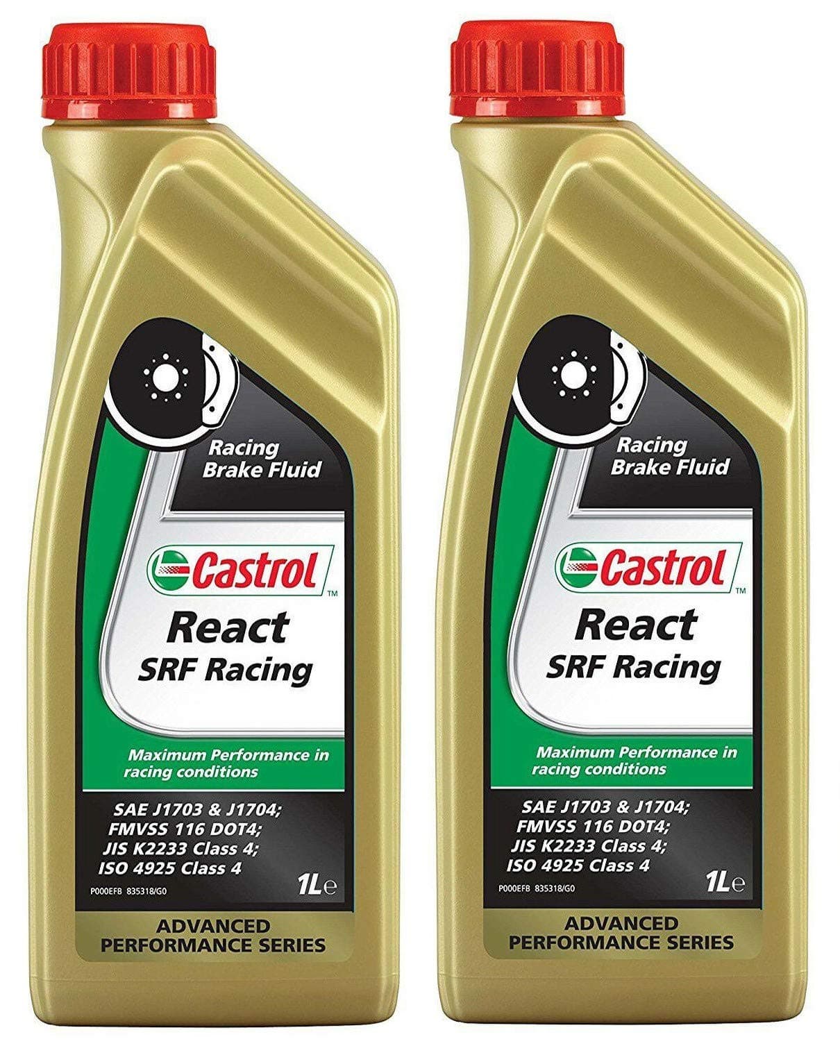 RS Castrol React SRF Racing Brake Fluid Dot 4, 2 Litres
