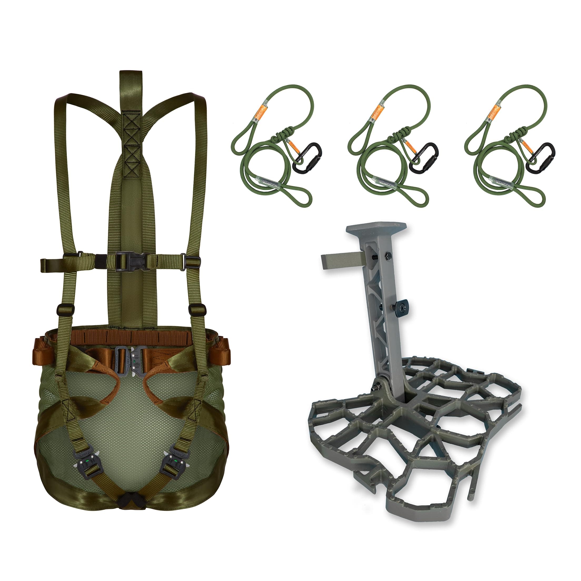 XOP Complete Tree Saddle Hunting System - Includes Aluminum Tree Saddle Platform, Mondo Saddle Harness and Carrying Bag