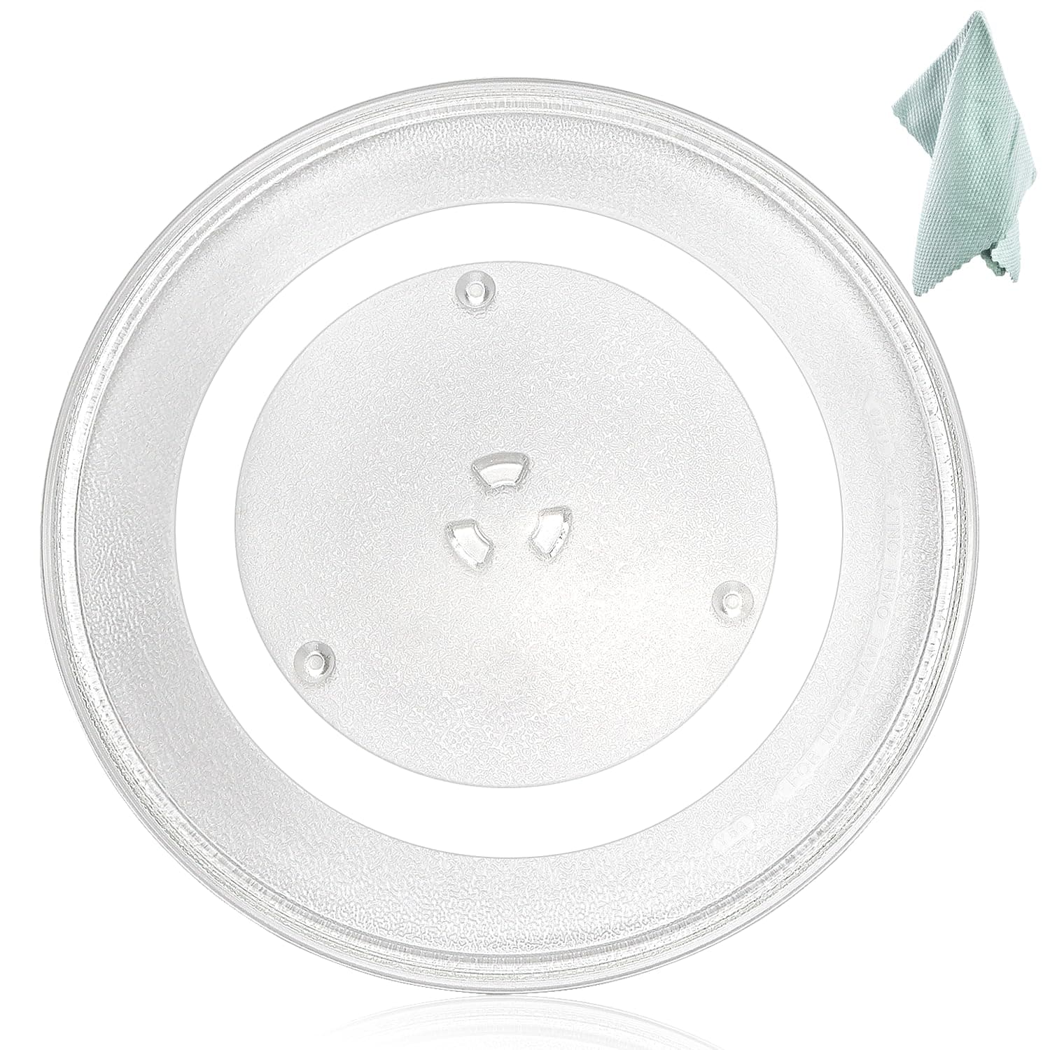 Microwave Glass Plate Turntable 14 1/8 Inch Replacement for G.E Sam-Sung Microwave WB49X10063 DE74-20002B Microwave Plate Replaces WB39X10038 WB49X10096 WB49X10030 DE74-20002D by Fetechmate